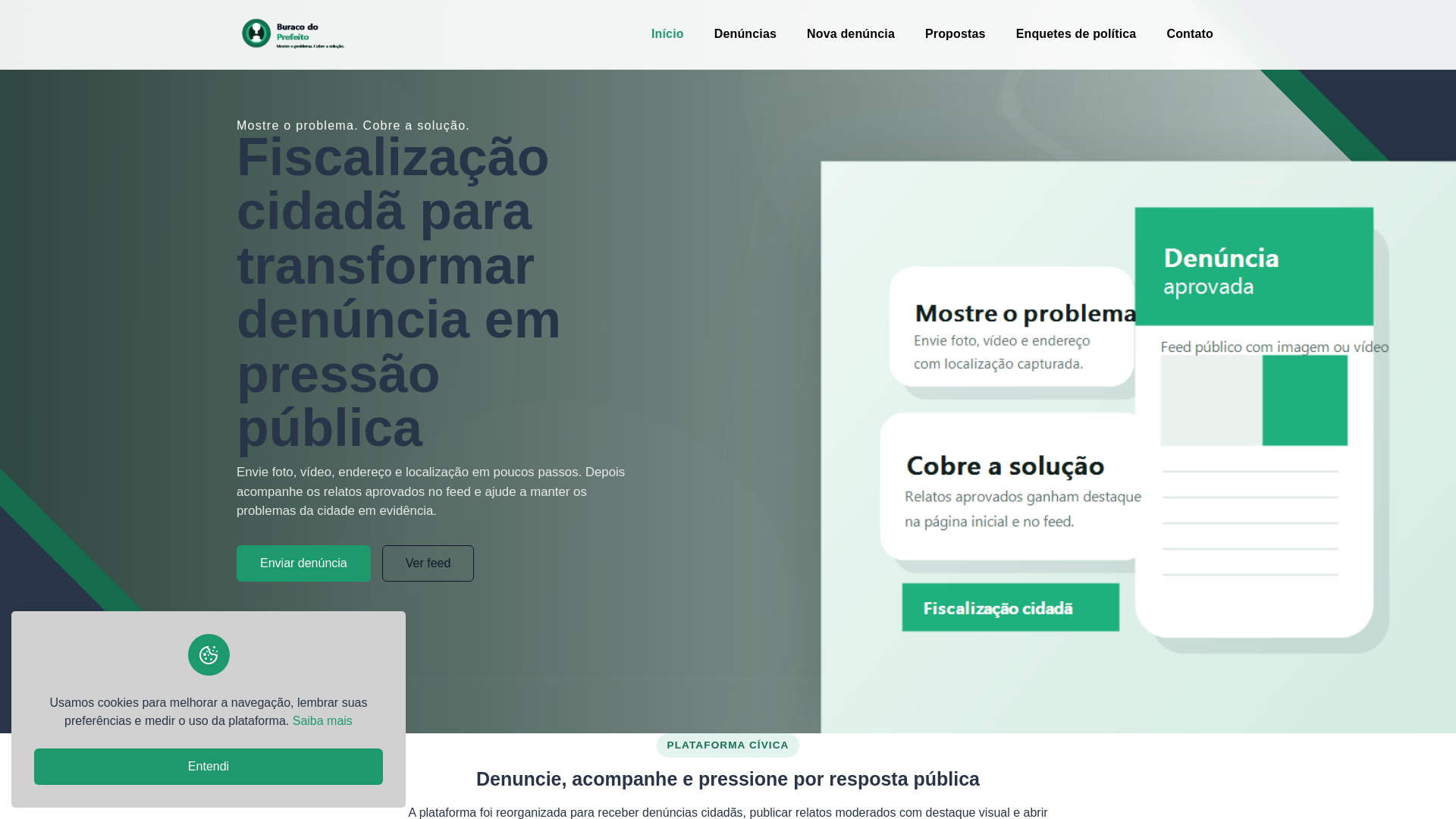 website screenshot of https://buracodoprefeito.com.br/