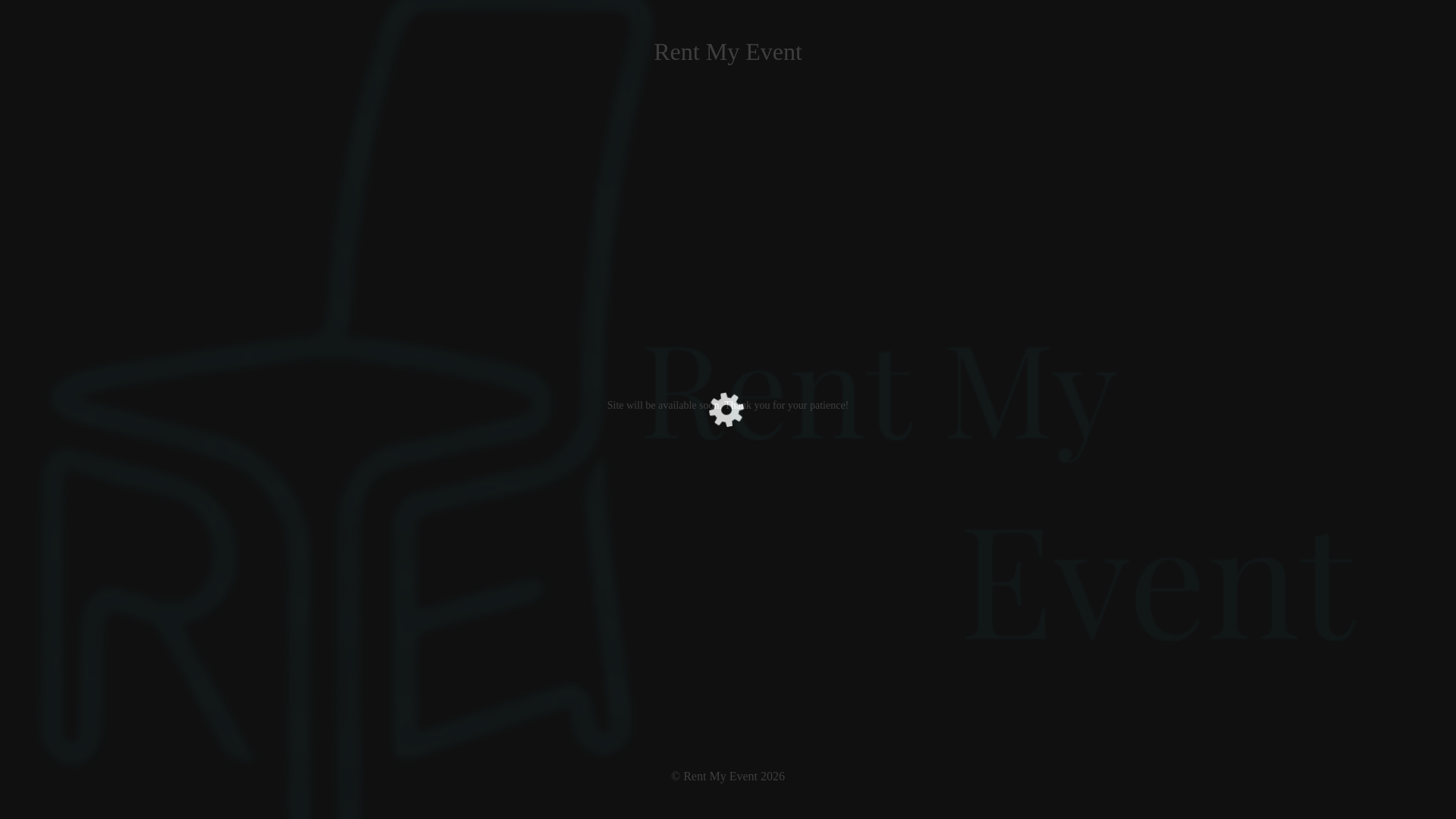 website screenshot of https://rentmyevent.gr