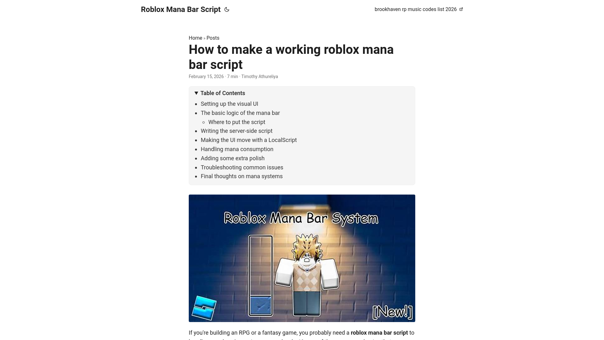 website screenshot of https://roblox-mana-bar-script.pages.dev/