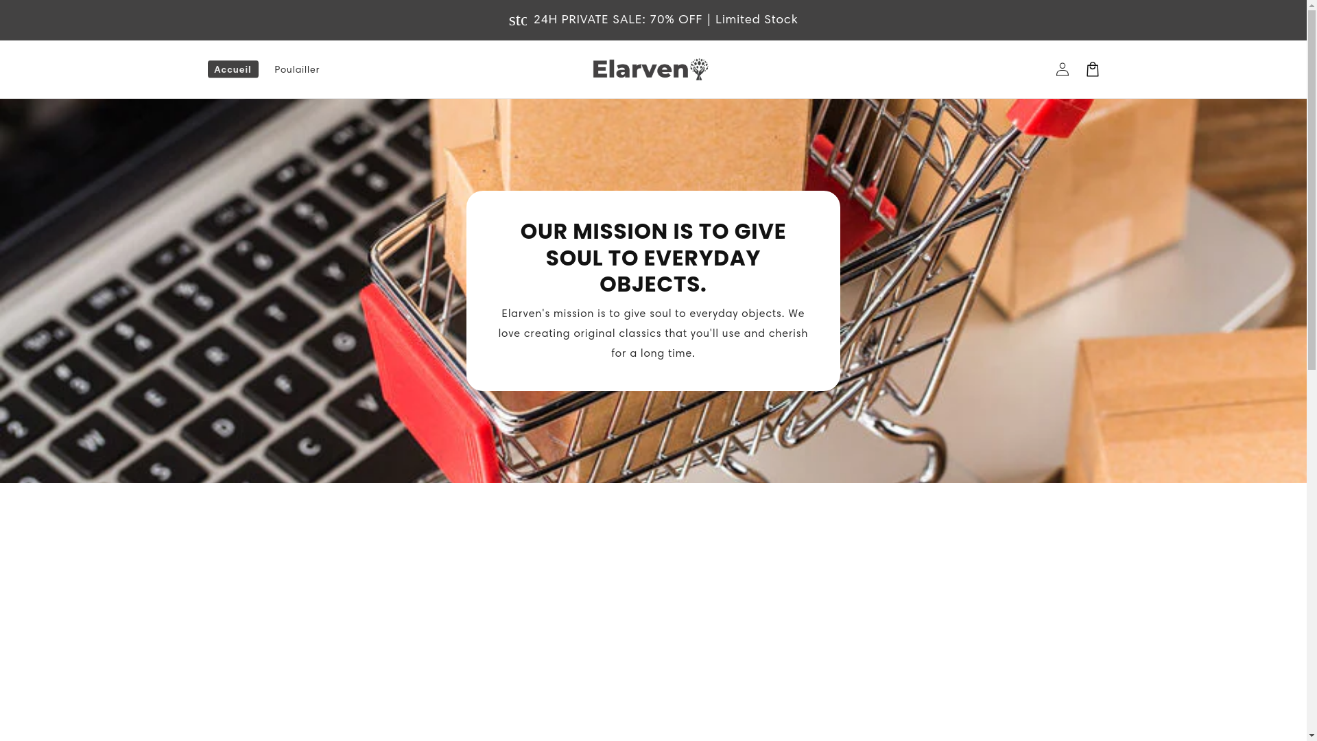website screenshot of https://elarven-london.com/