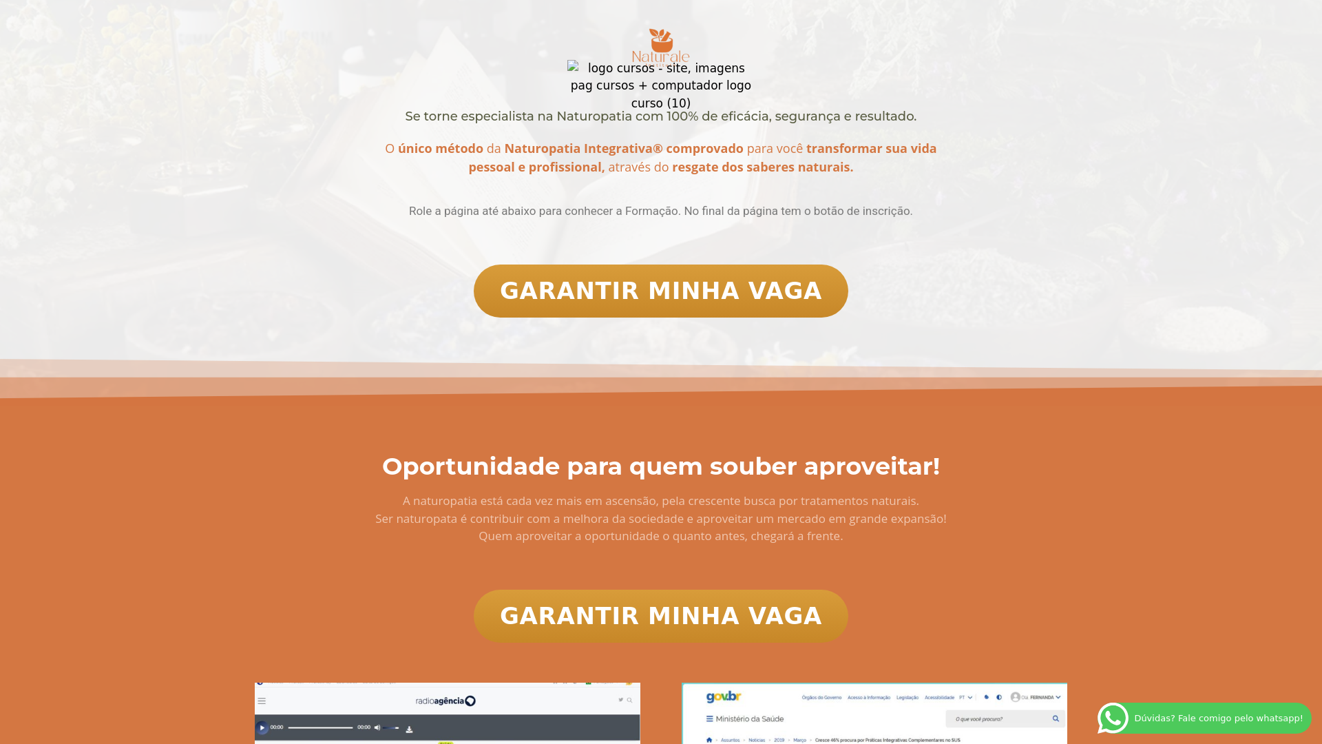 website screenshot of https://institutonaturale.shop