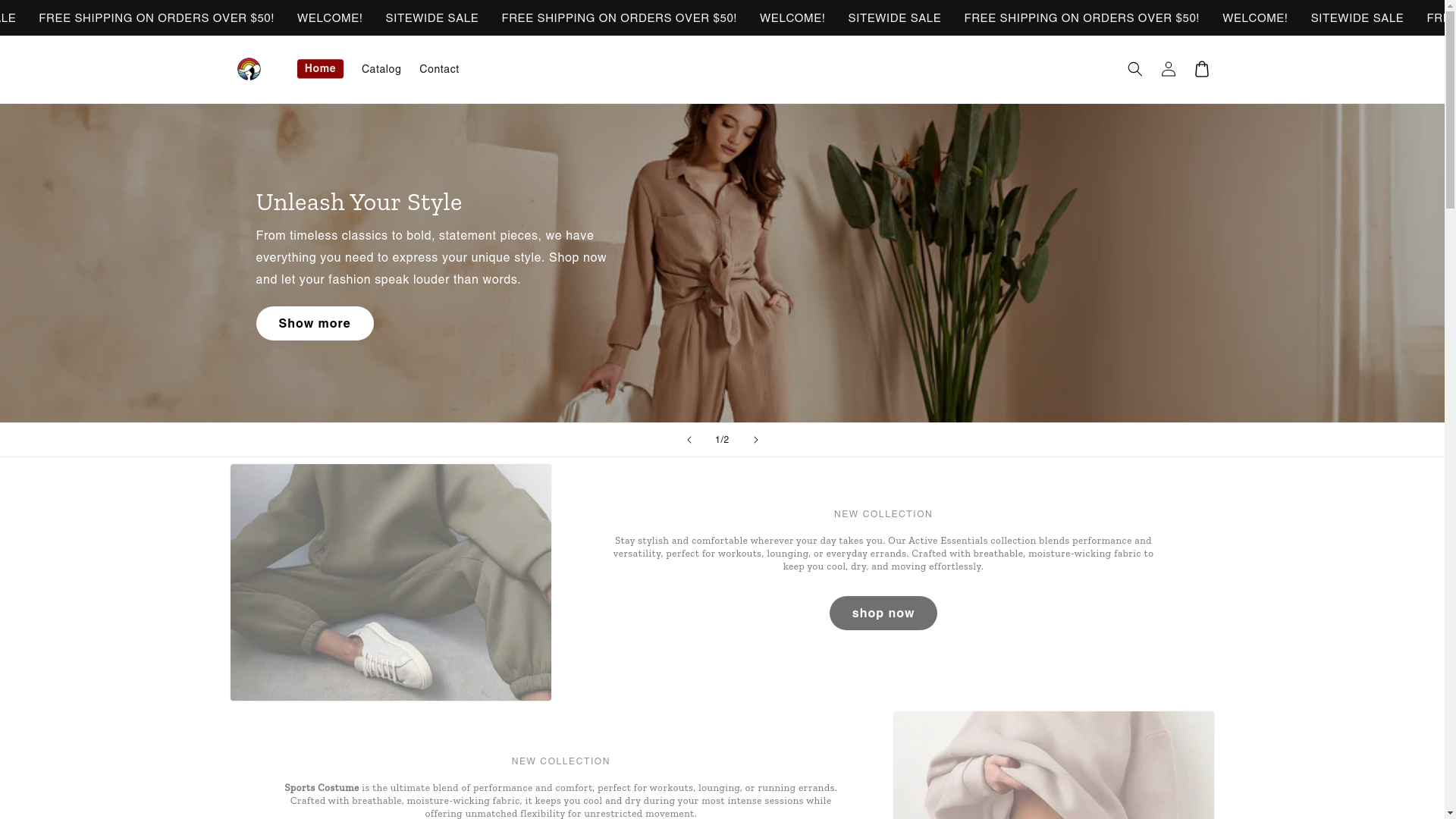 website screenshot of https://fashiongoldflow.store/
