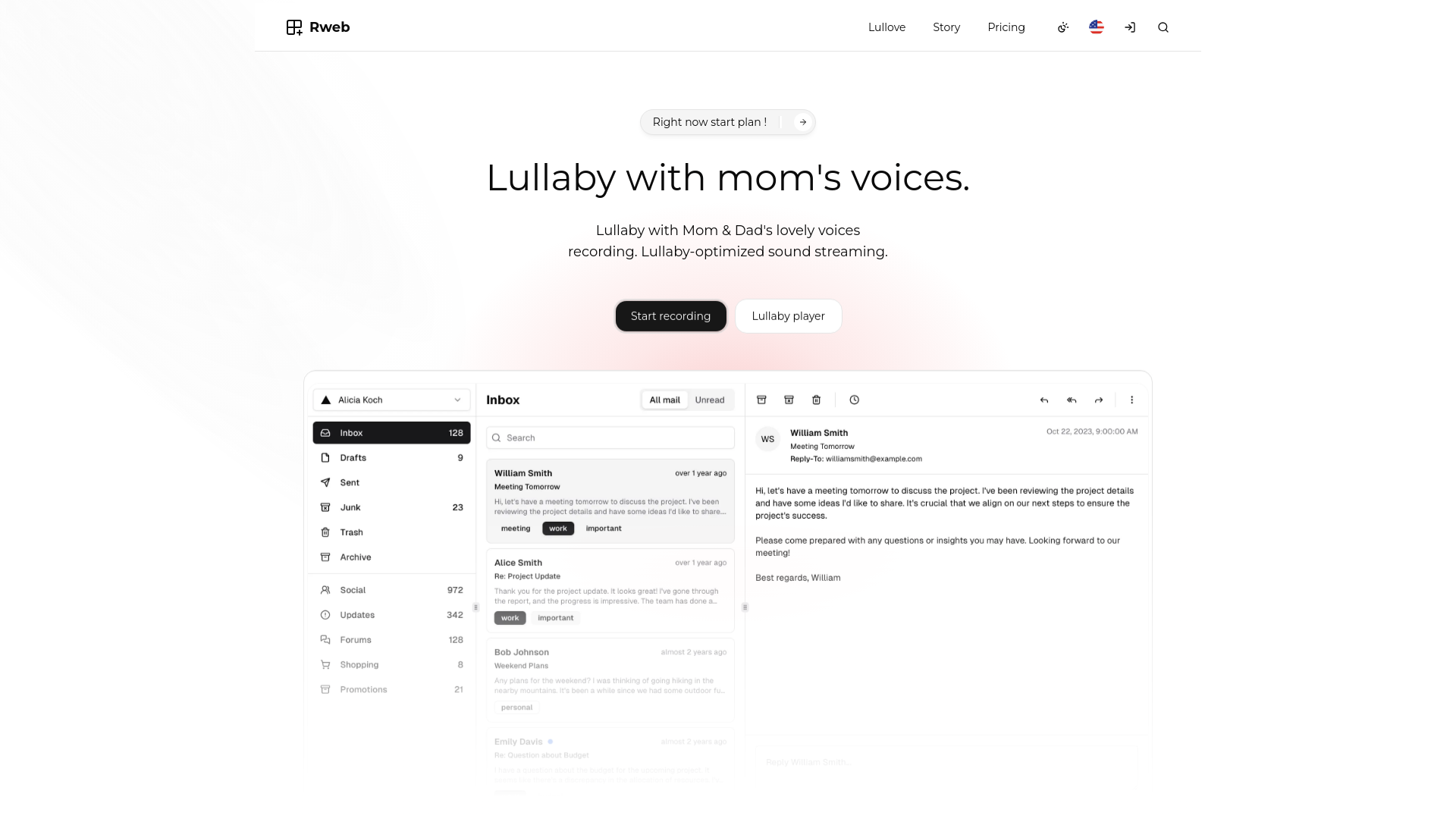website screenshot of https://lullove.pages.dev/