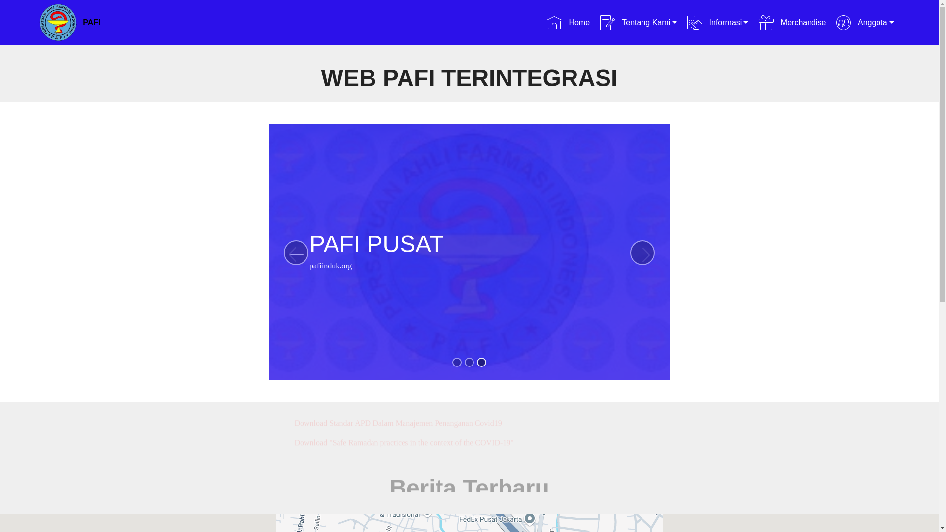 website screenshot of https://pafi-kebayoranlama-org.pages.dev/