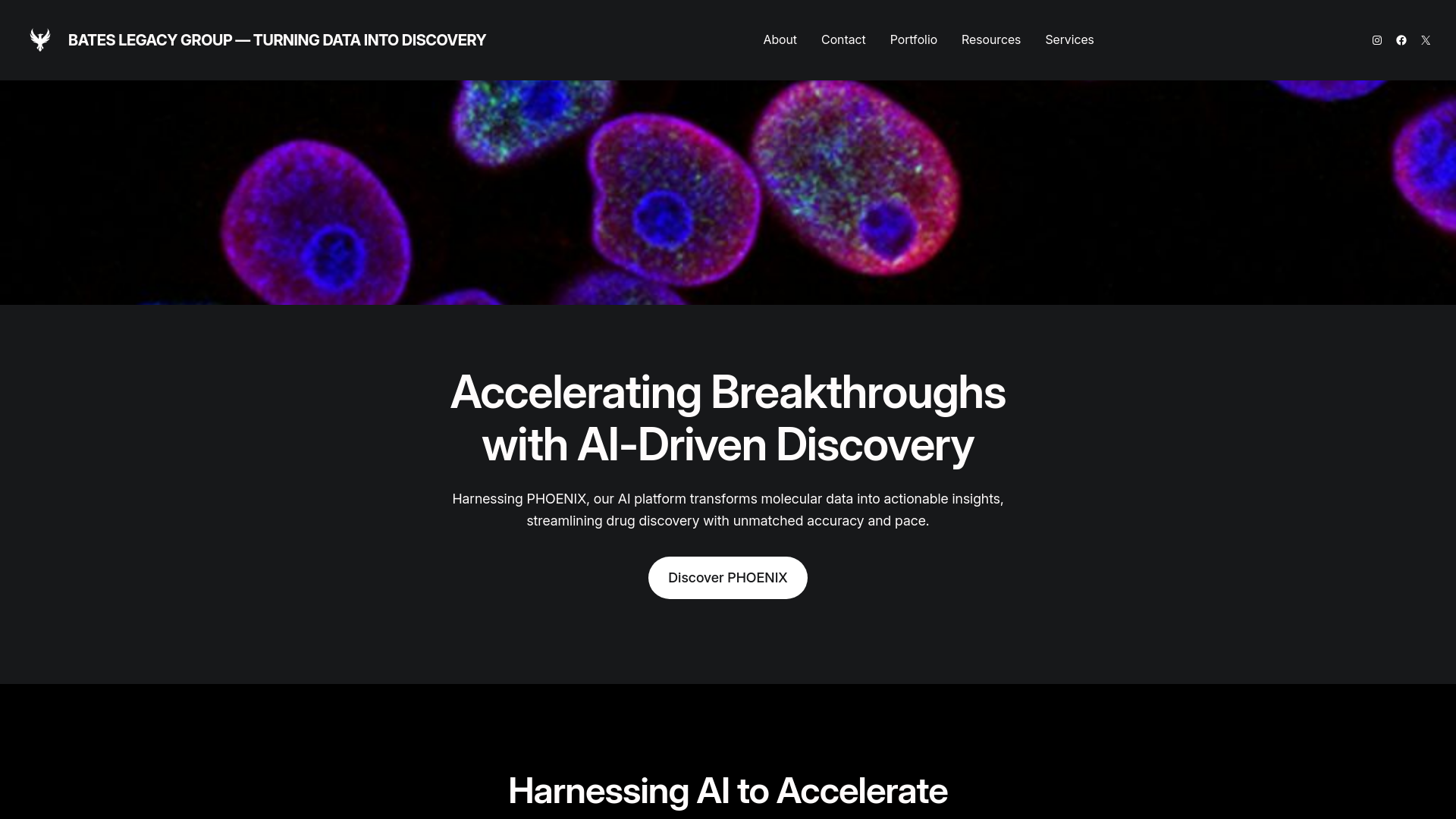 website screenshot of https://bateslegacygroup.co.uk