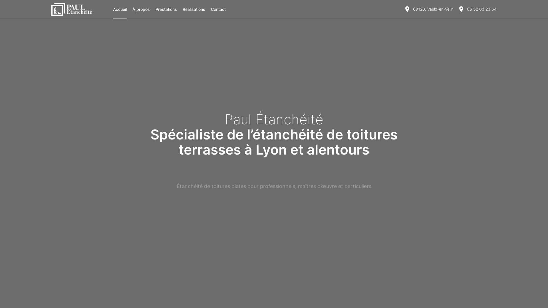 website screenshot of https://paul-etancheite.fr/