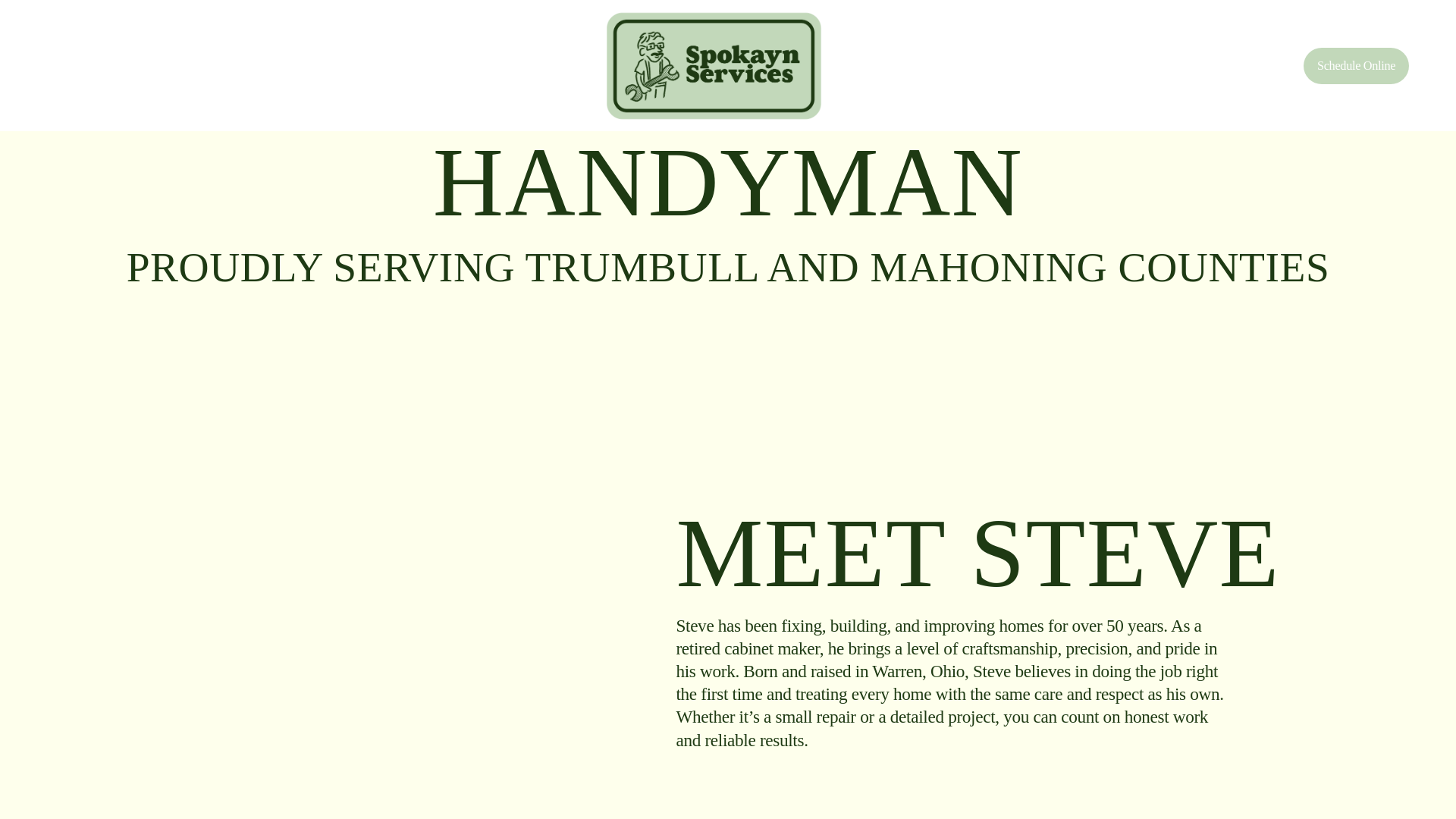 website screenshot of https://spokaynservices.com