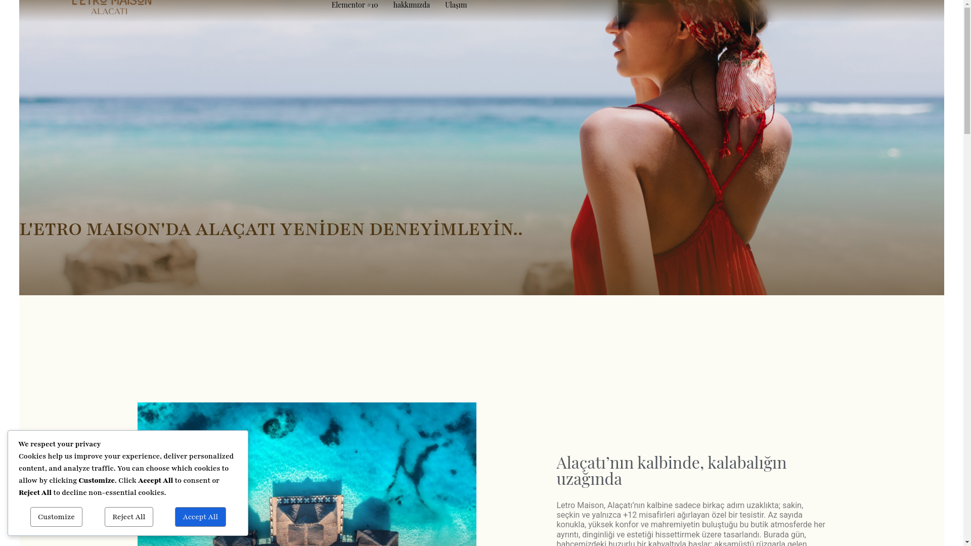 website screenshot of https://letromaisonalacati.com/