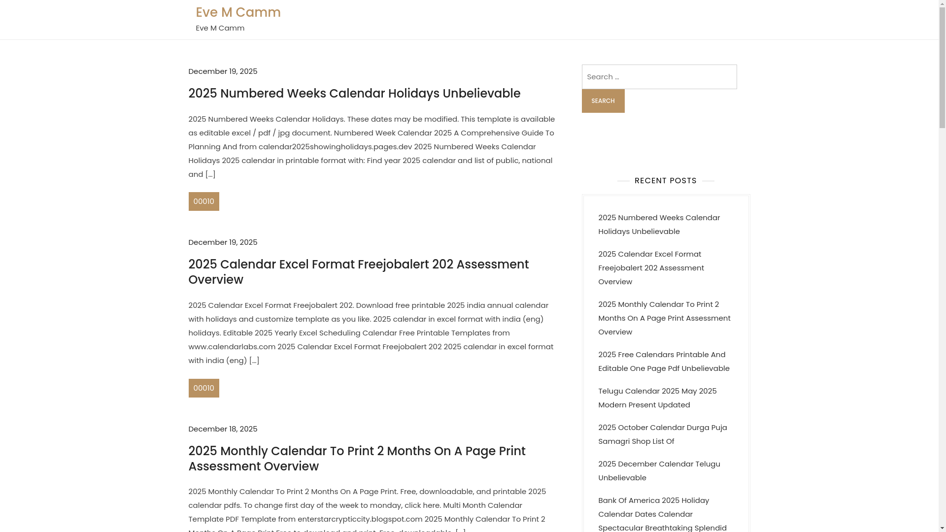 website screenshot of https://evemcamm.pages.dev/