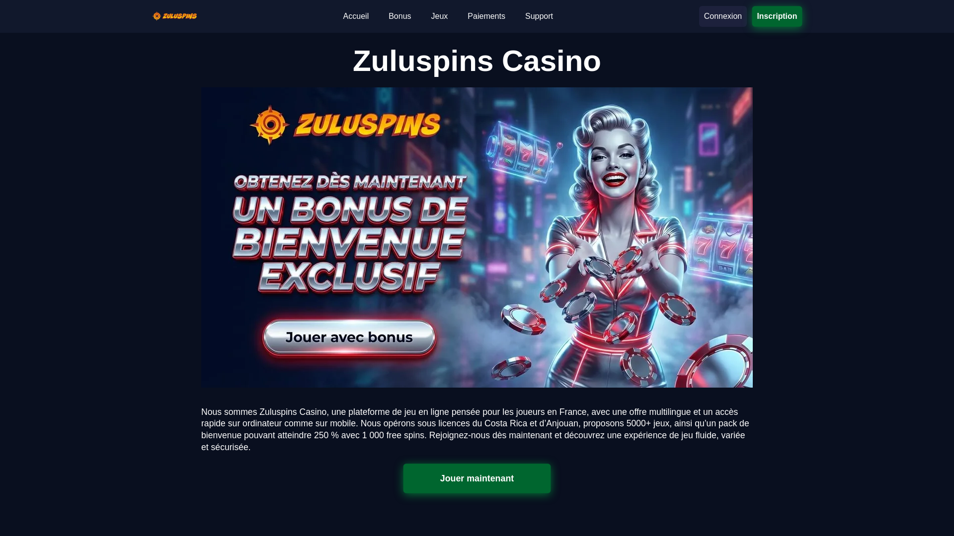 website screenshot of https://zuluspinscasino-fr-55545.pages.dev/