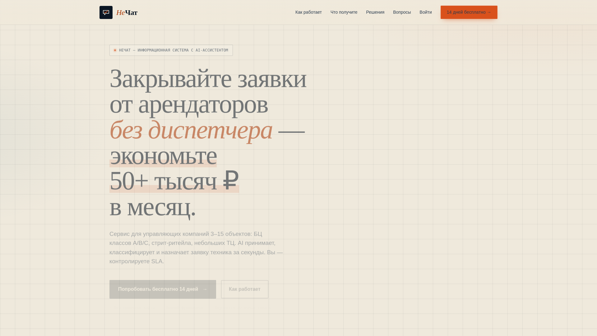 website screenshot of https://nechat.pro/