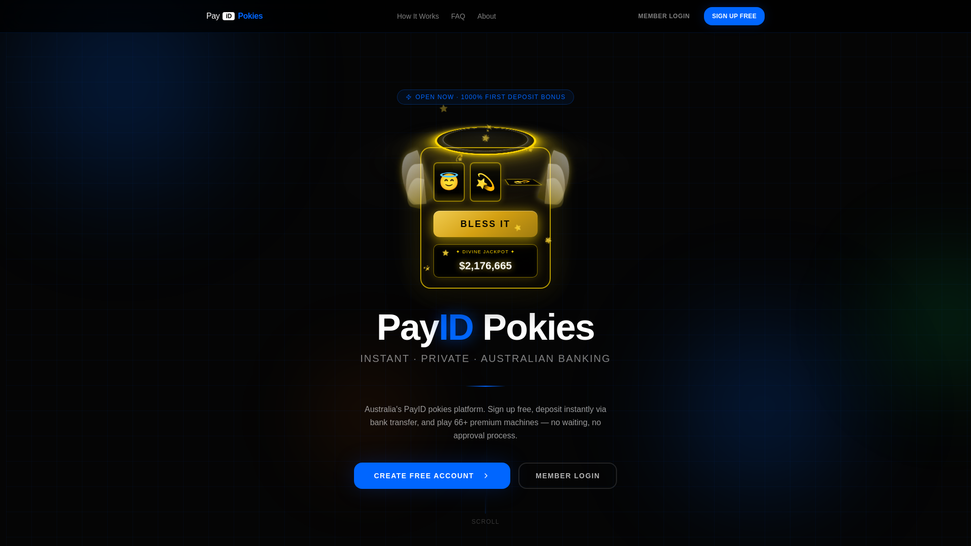 website screenshot of https://payidpokies.xyz/