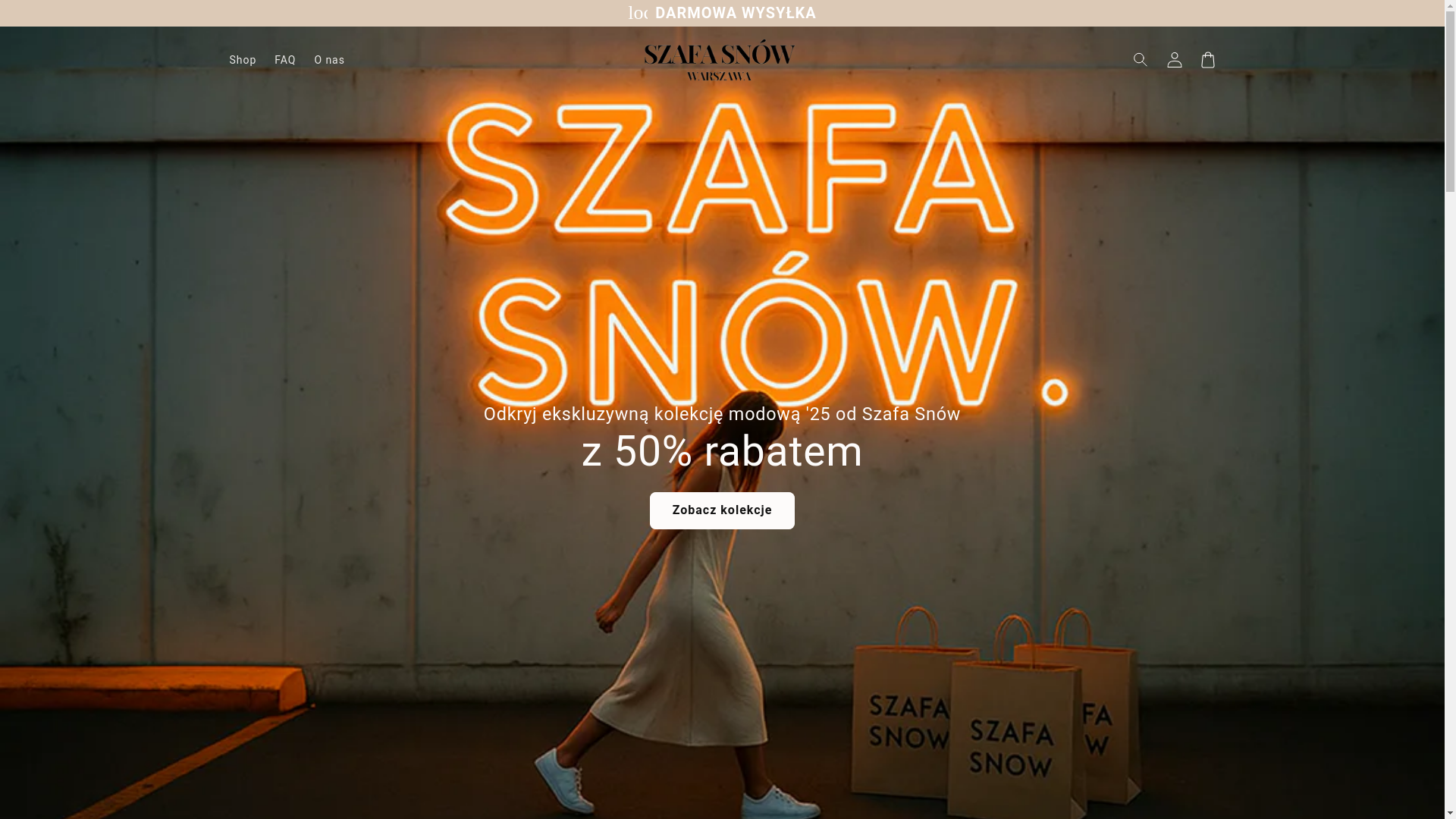 website screenshot of https://szafasnow.com/