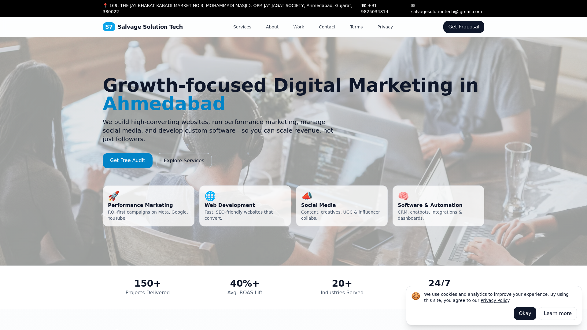 website screenshot of https://salvagesolutiontech.online/