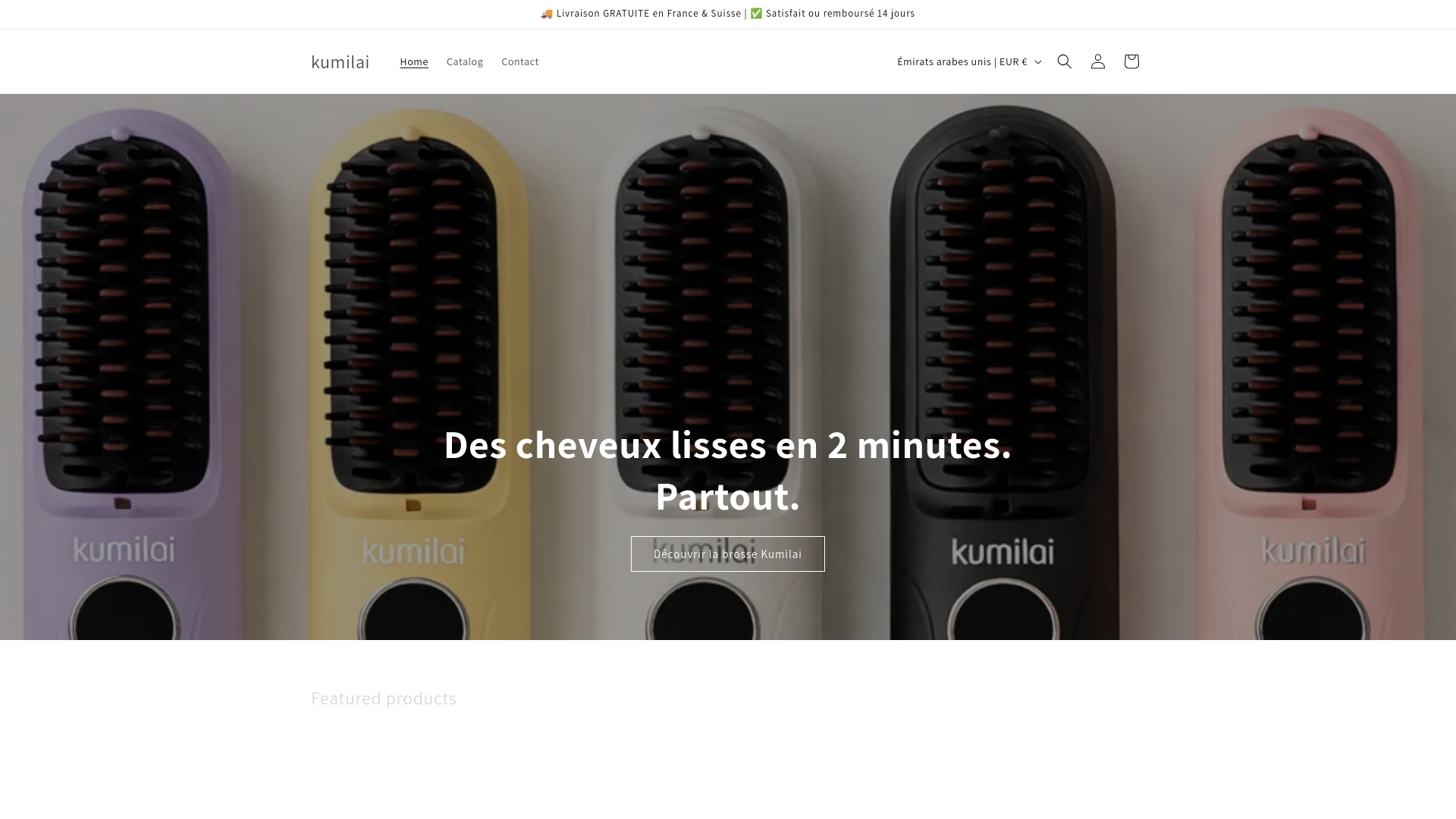 website screenshot of https://mykumilai.com/