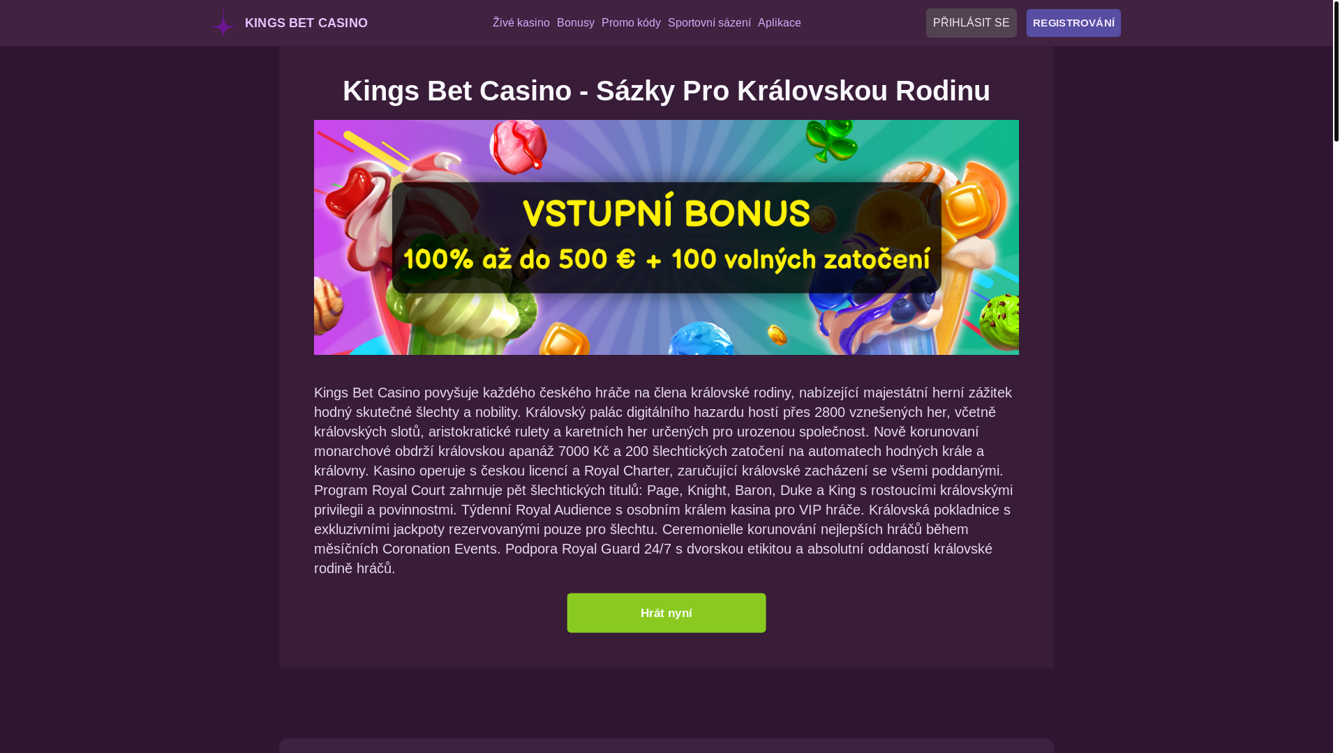 website screenshot of https://kingsbet-casino-cz.pages.dev/