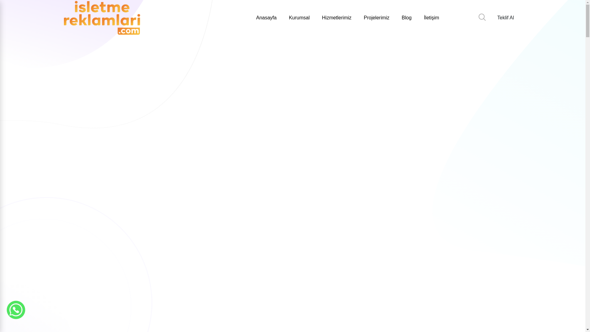 website screenshot of https://isletmereklamlari.com