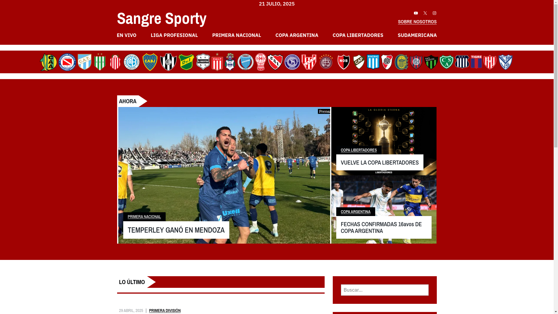 website screenshot of https://sangresporty.site/