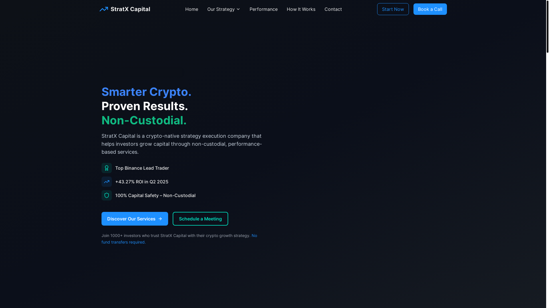 website screenshot of https://stratxcapital.com/