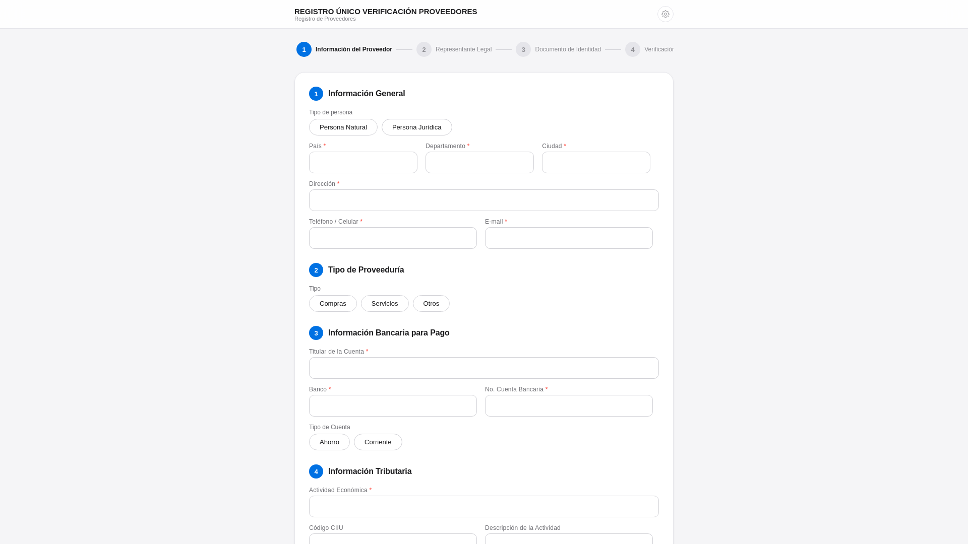 website screenshot of https://verificaproveedor.com/