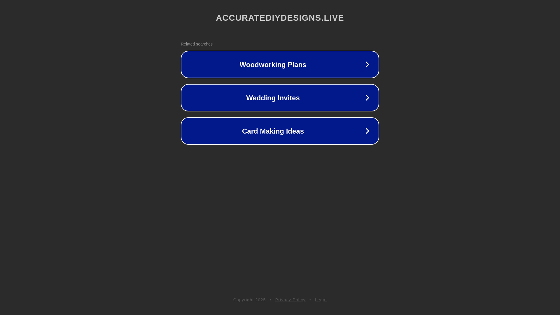 website screenshot of https://accuratediydesigns.live/