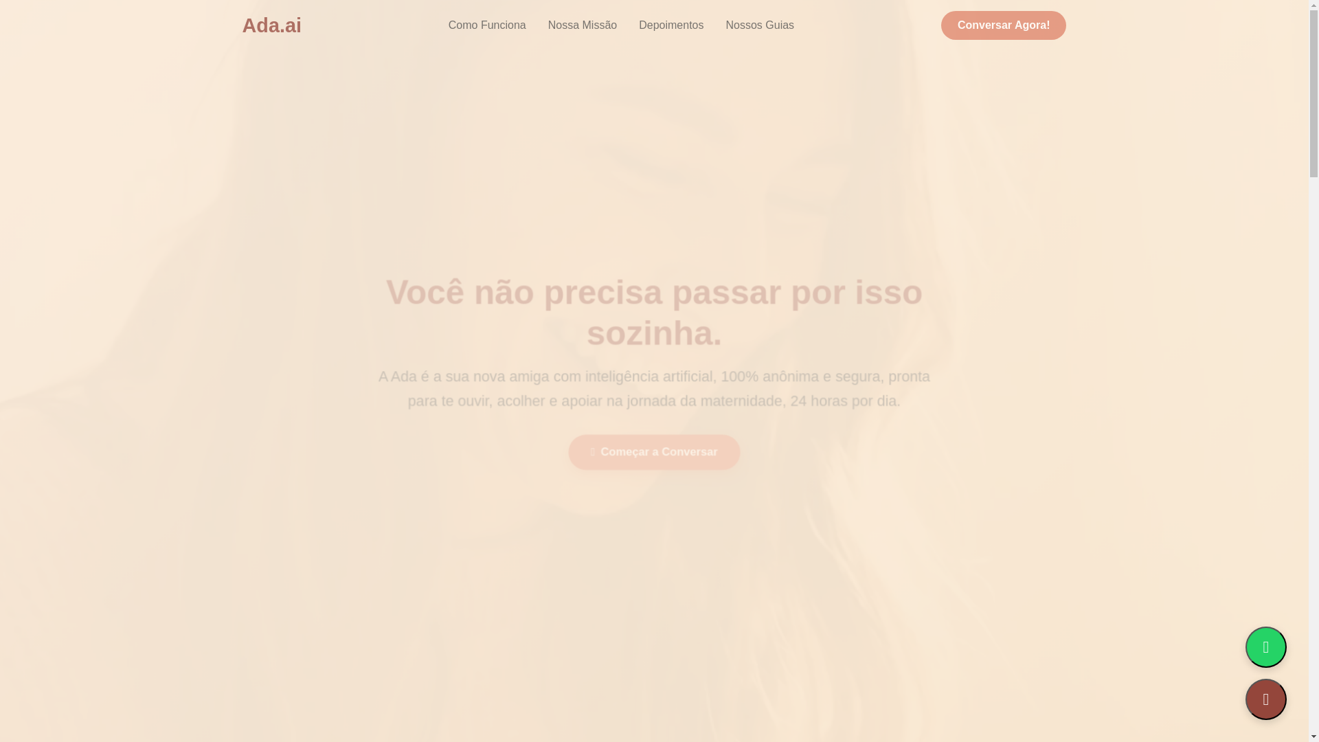 website screenshot of https://adaamigadasmaes.com.br/