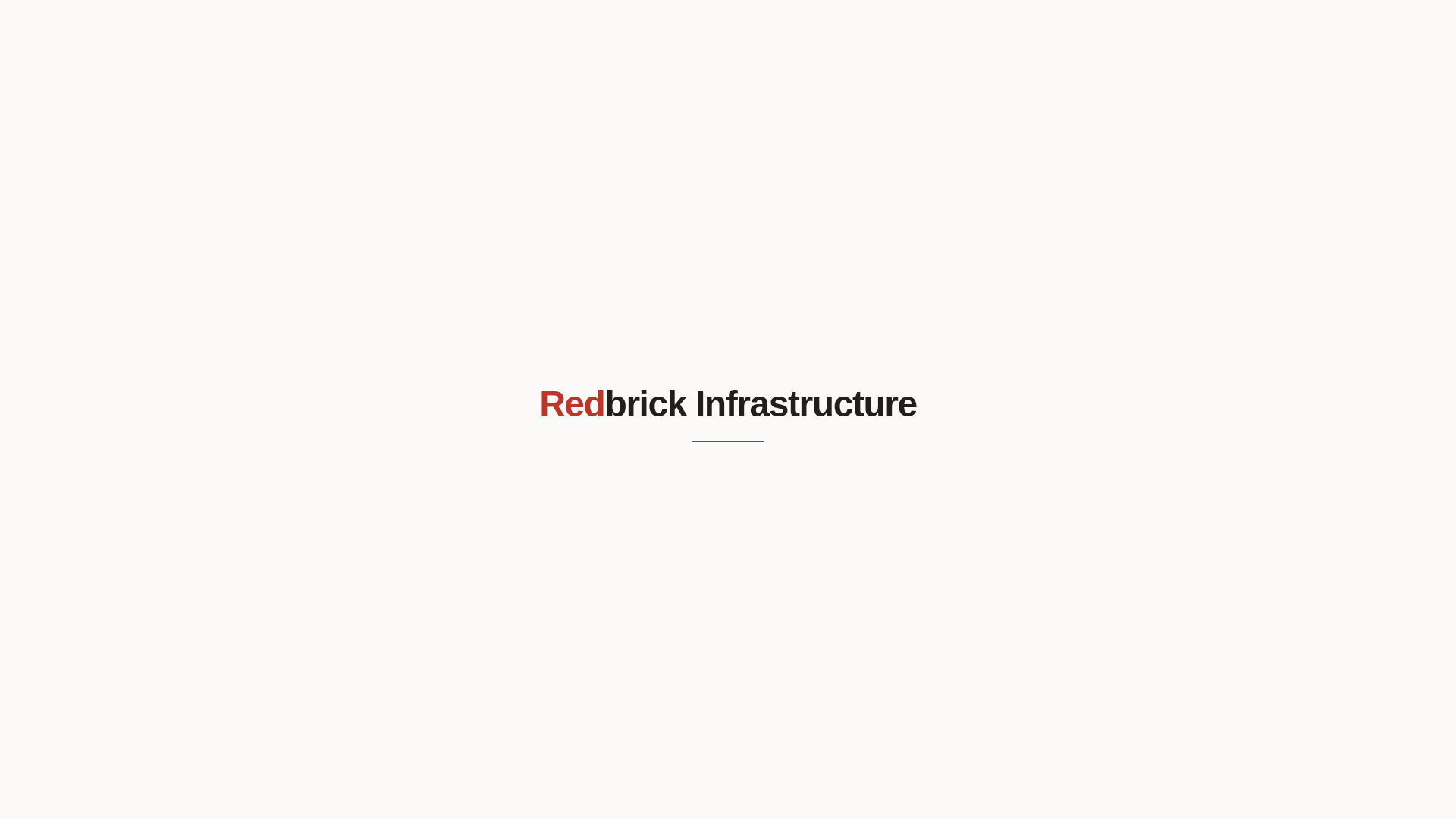 website screenshot of https://redbrickinfrastructure.com