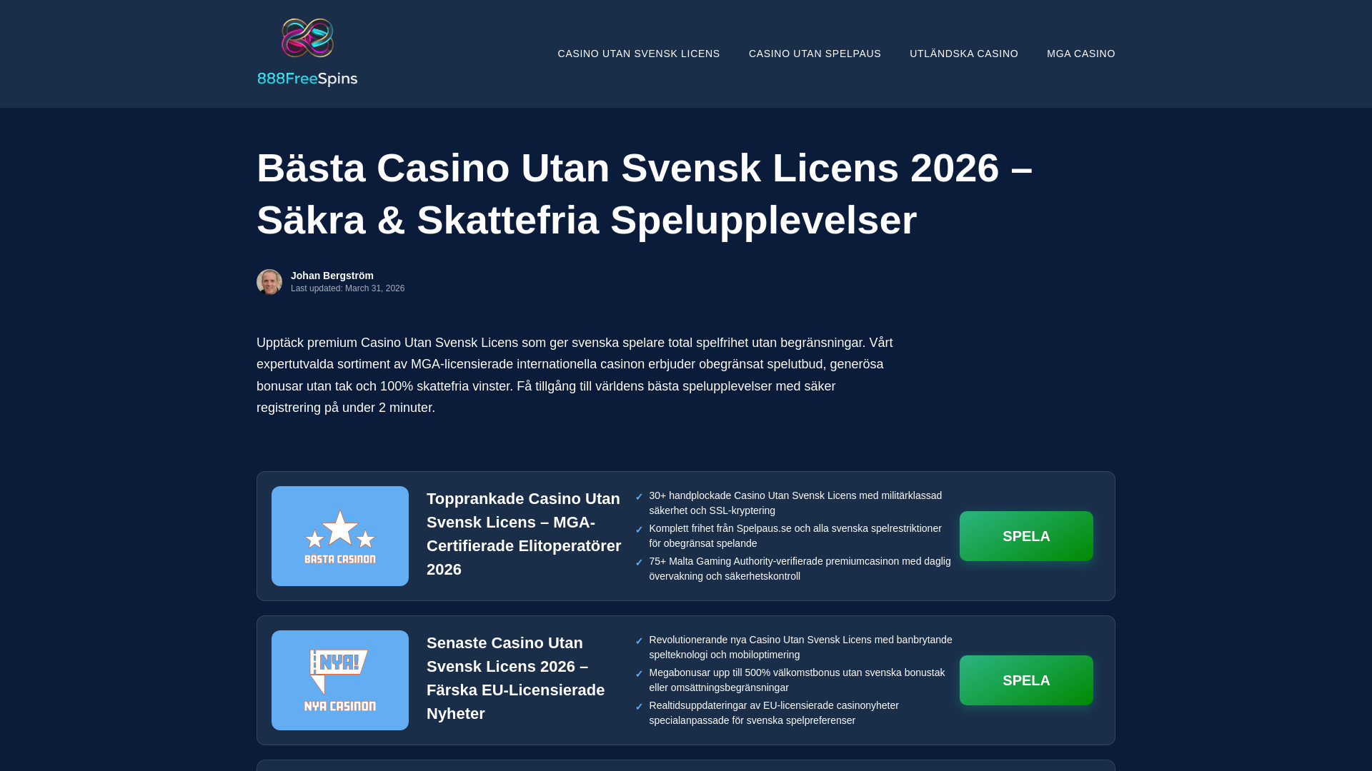 website screenshot of https://888freespins.co