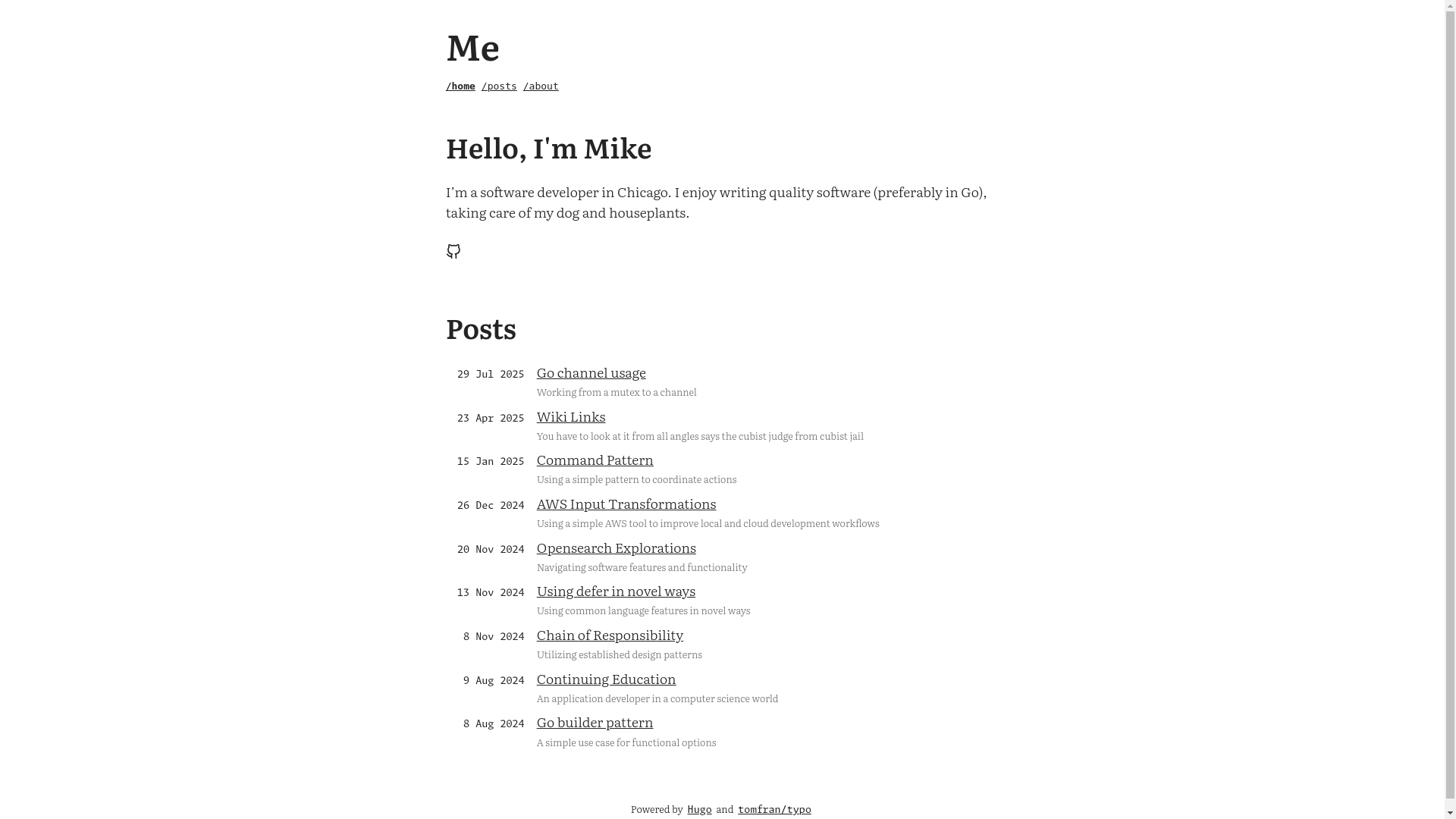 website screenshot of https://michaelginalick.pages.dev/