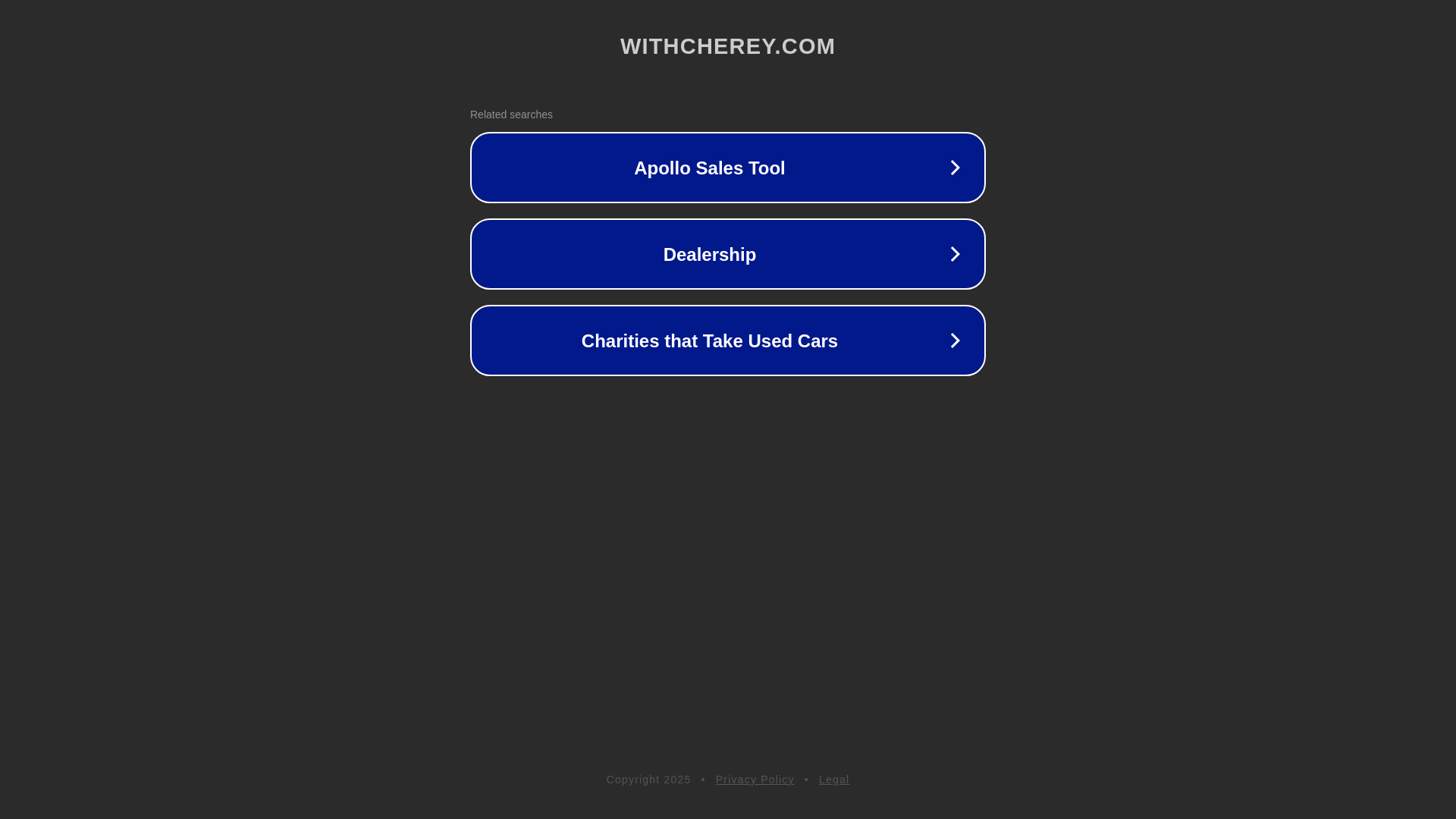 website screenshot of https://withcherey.com/