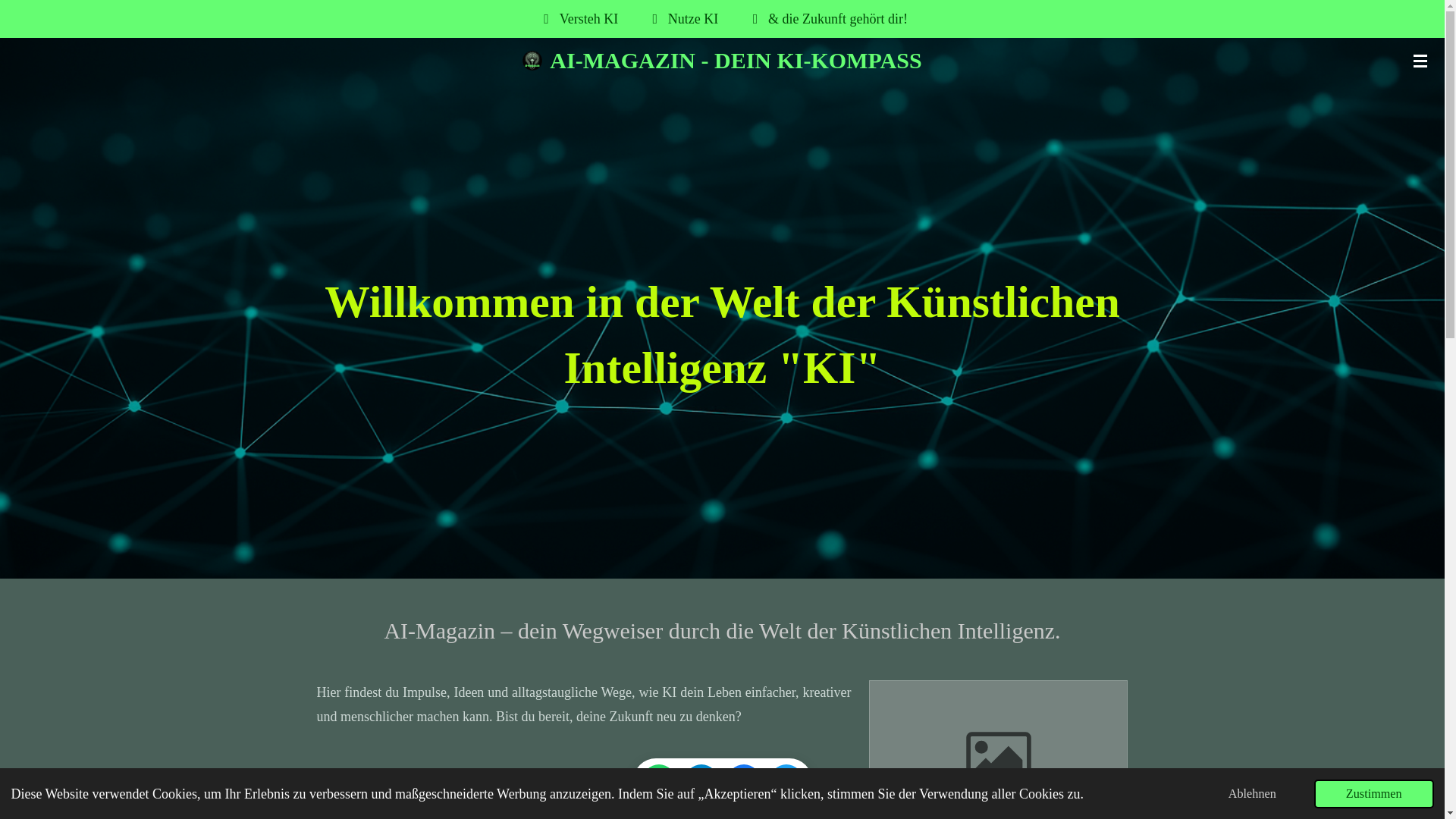 website screenshot of https://ai-magazin.com/