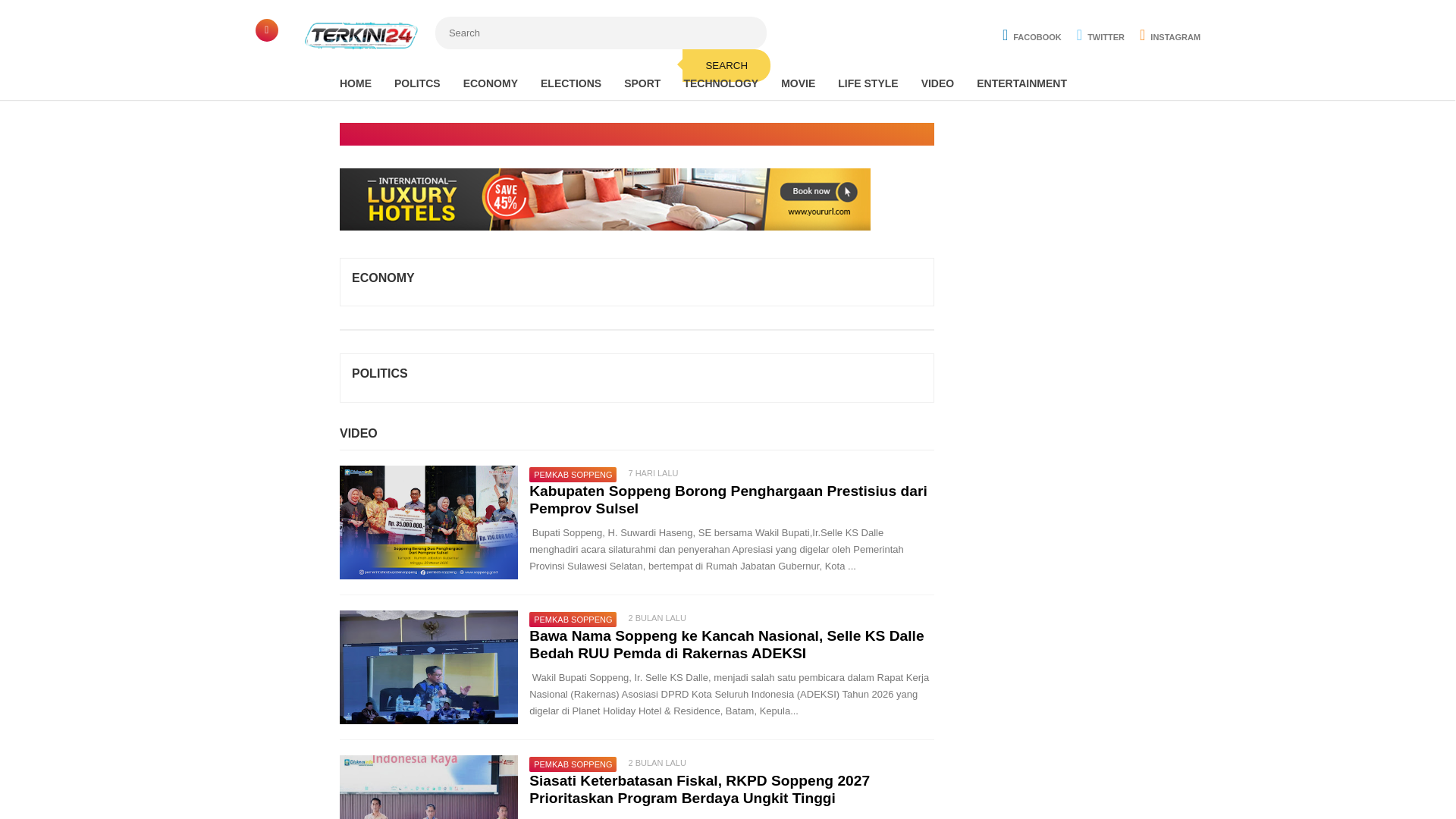 website screenshot of https://terkini24.web.id