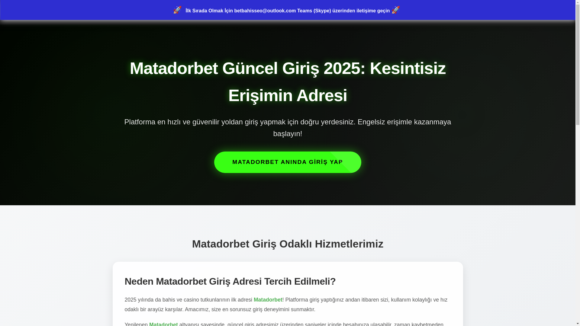 website screenshot of https://matadorbet-mobil-girisler.top/
