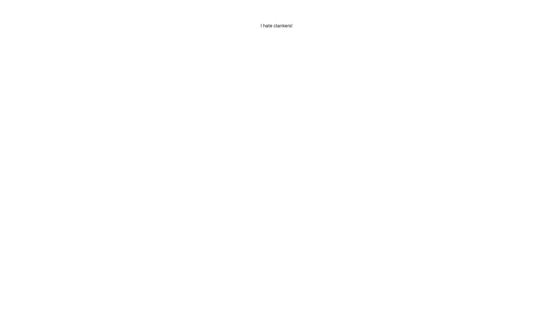 website screenshot of https://fuckclankers.com/