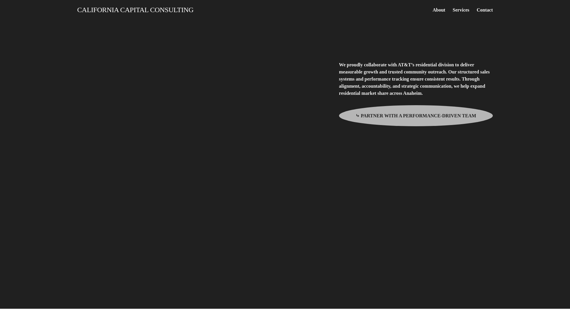website screenshot of https://californiacapitalconsulting.com/