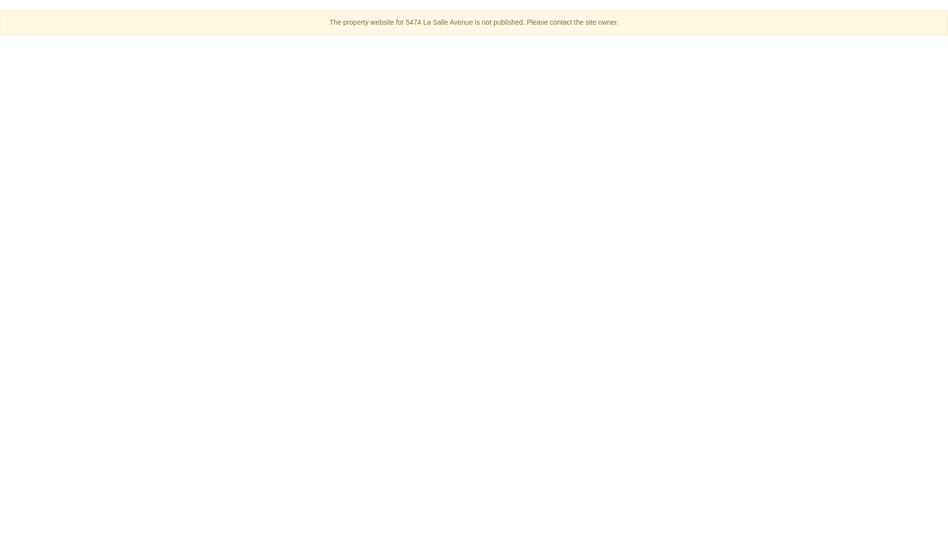 website screenshot of https://5474lasalleavenue.com/