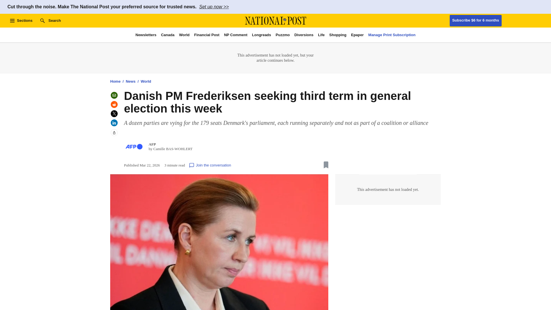 website screenshot of https://nationalpost.com/news/world/denmark-election-frederiksen-seeking-third-term