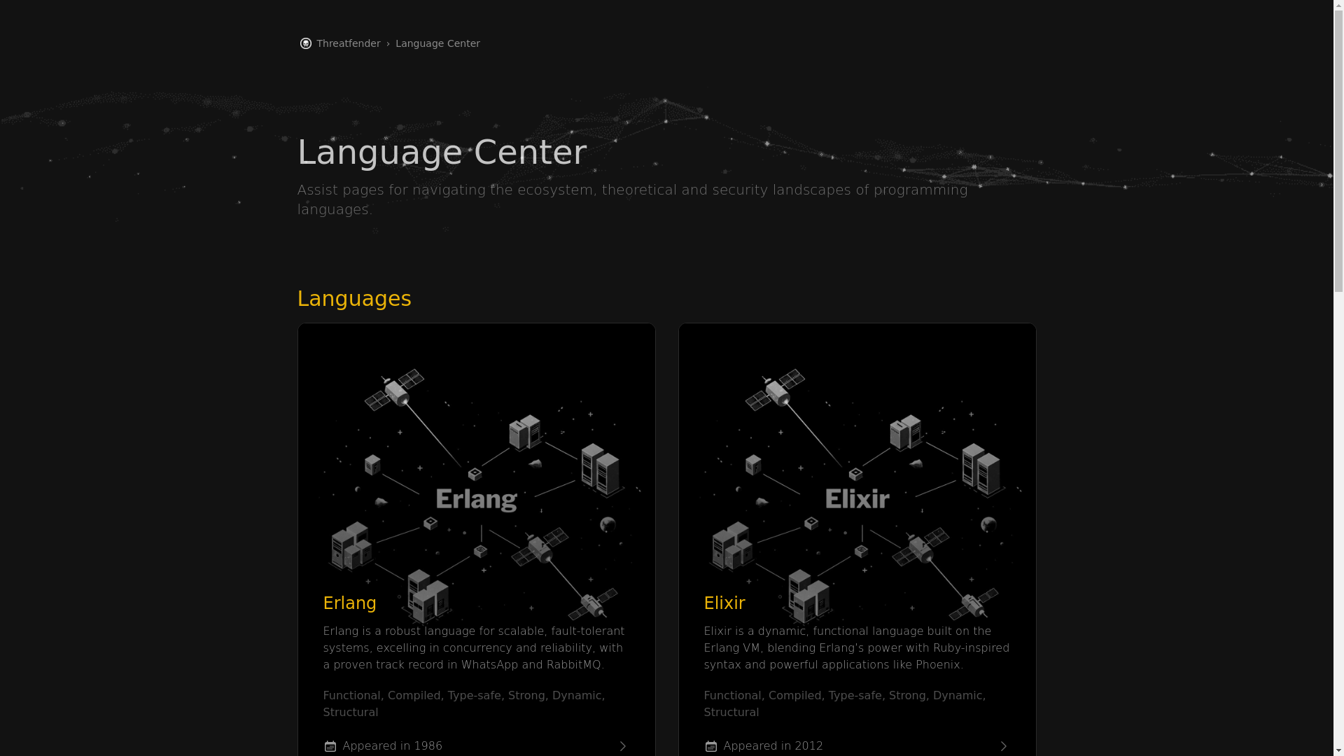 website screenshot of https://langcenter.pages.dev/