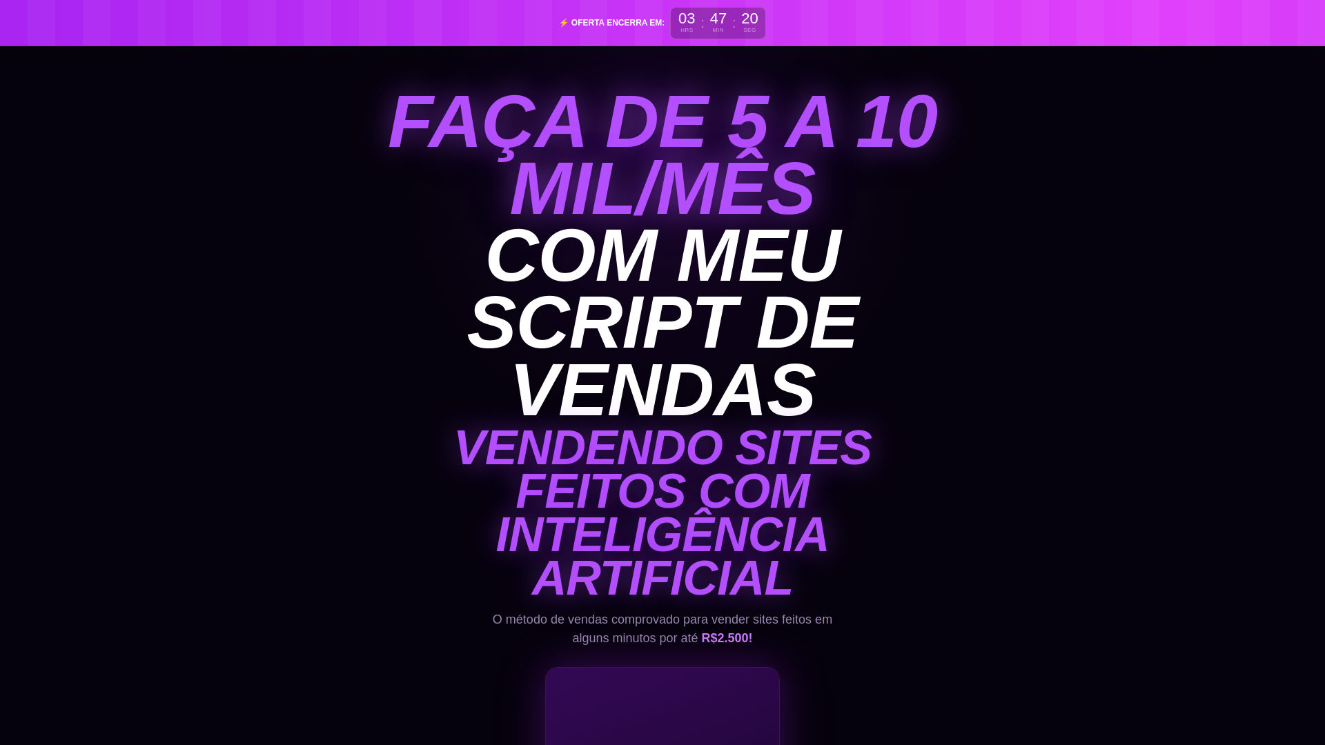 website screenshot of https://empire10k.com.br/