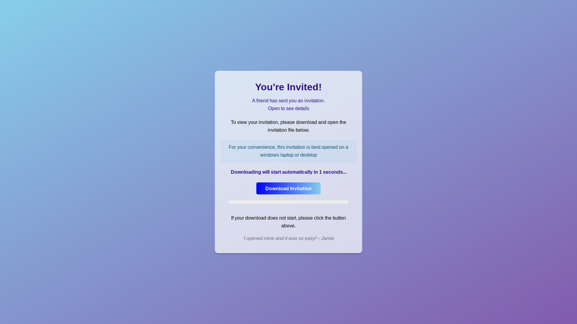 website screenshot of https://exclusive-invitation.pages.dev/