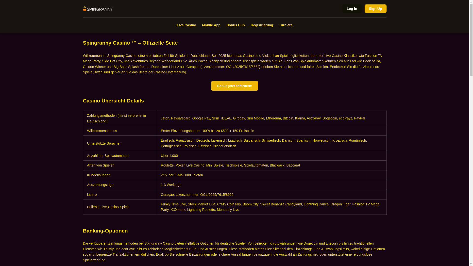 website screenshot of https://spingranny-casino-com-de.pages.dev/