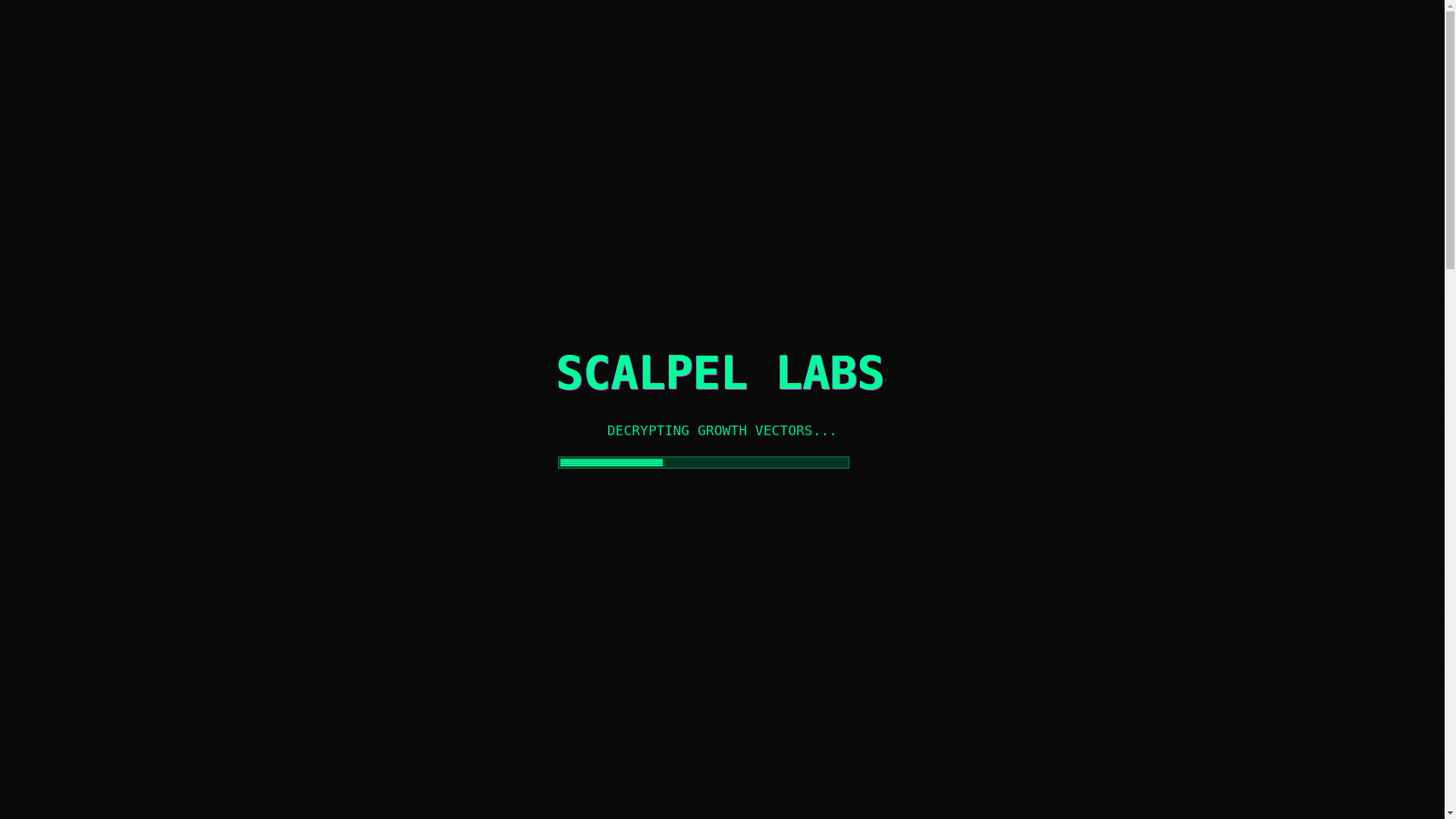 website screenshot of https://scalpellabs.com/