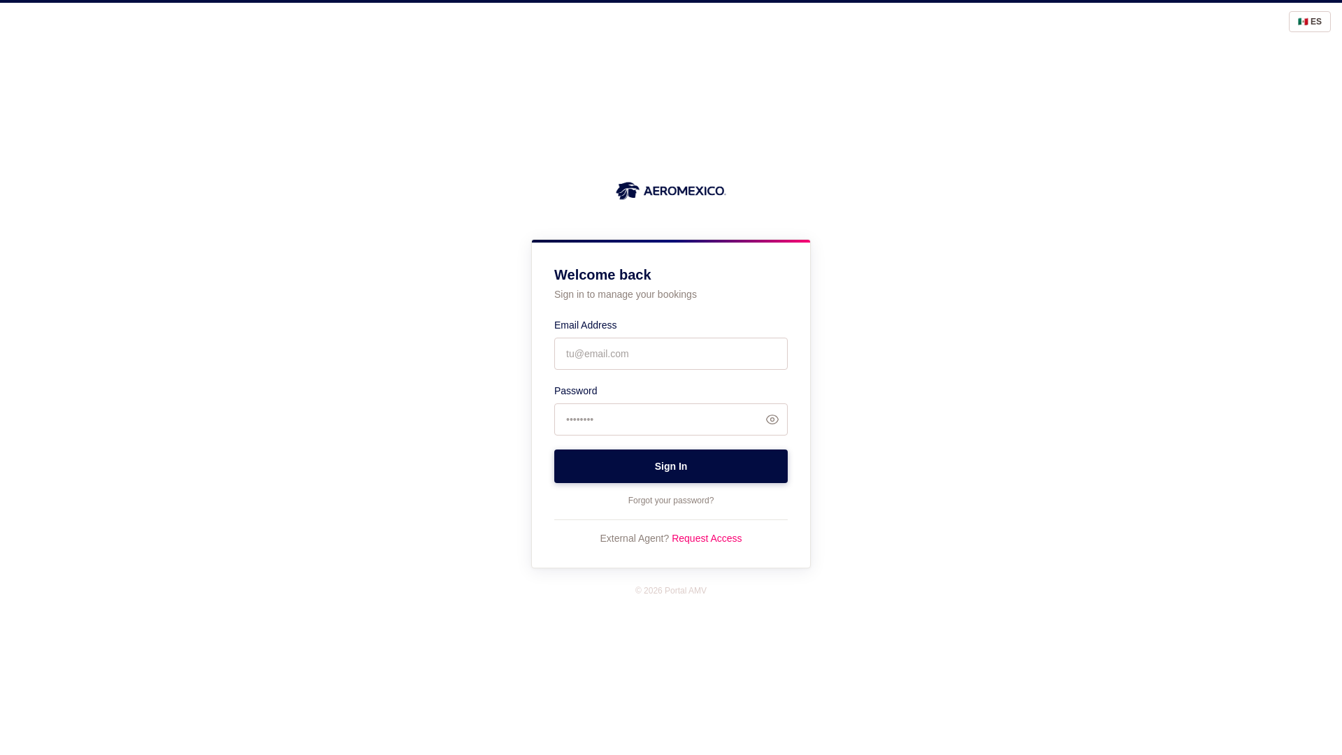 website screenshot of https://portalamviajes.com