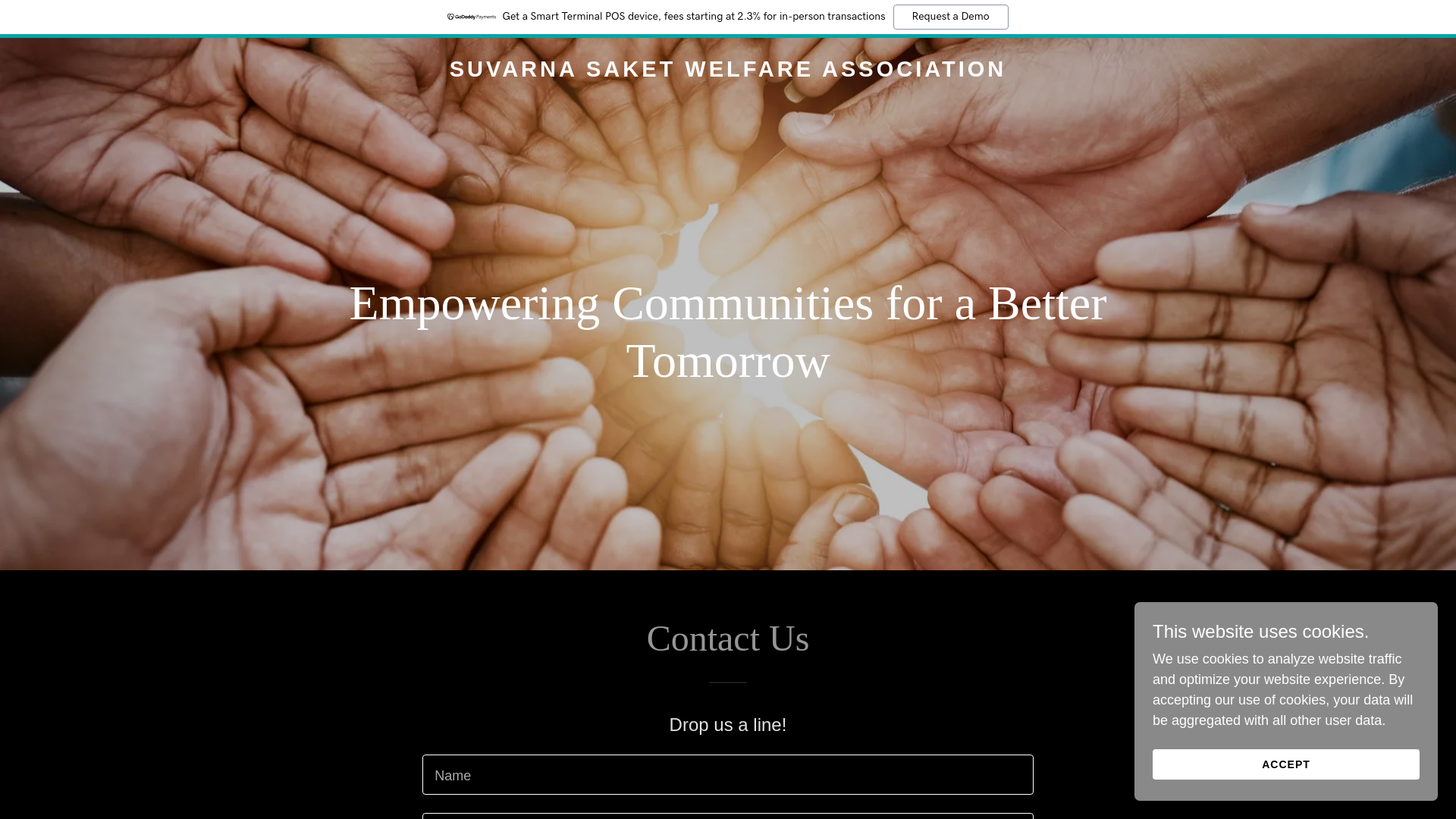 website screenshot of https://suvarnasaket.org/