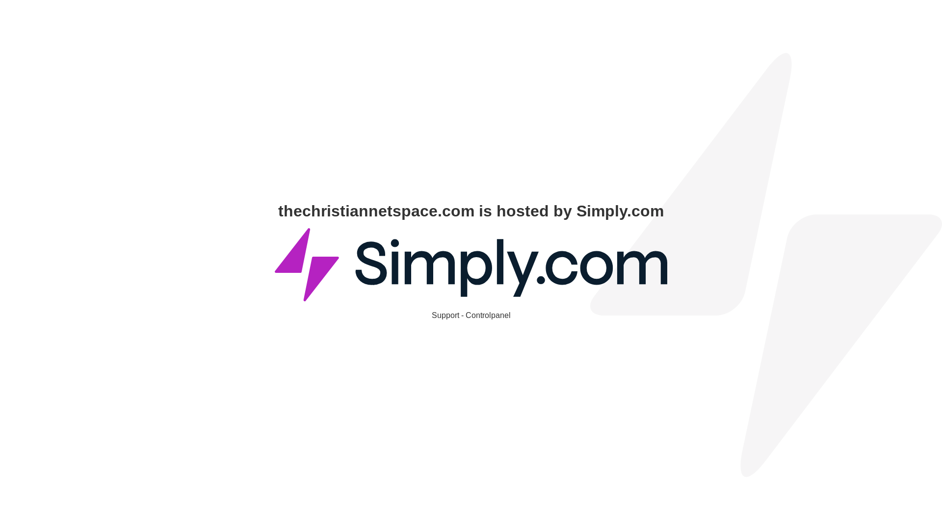 website screenshot of https://thechristiannetspace.com/