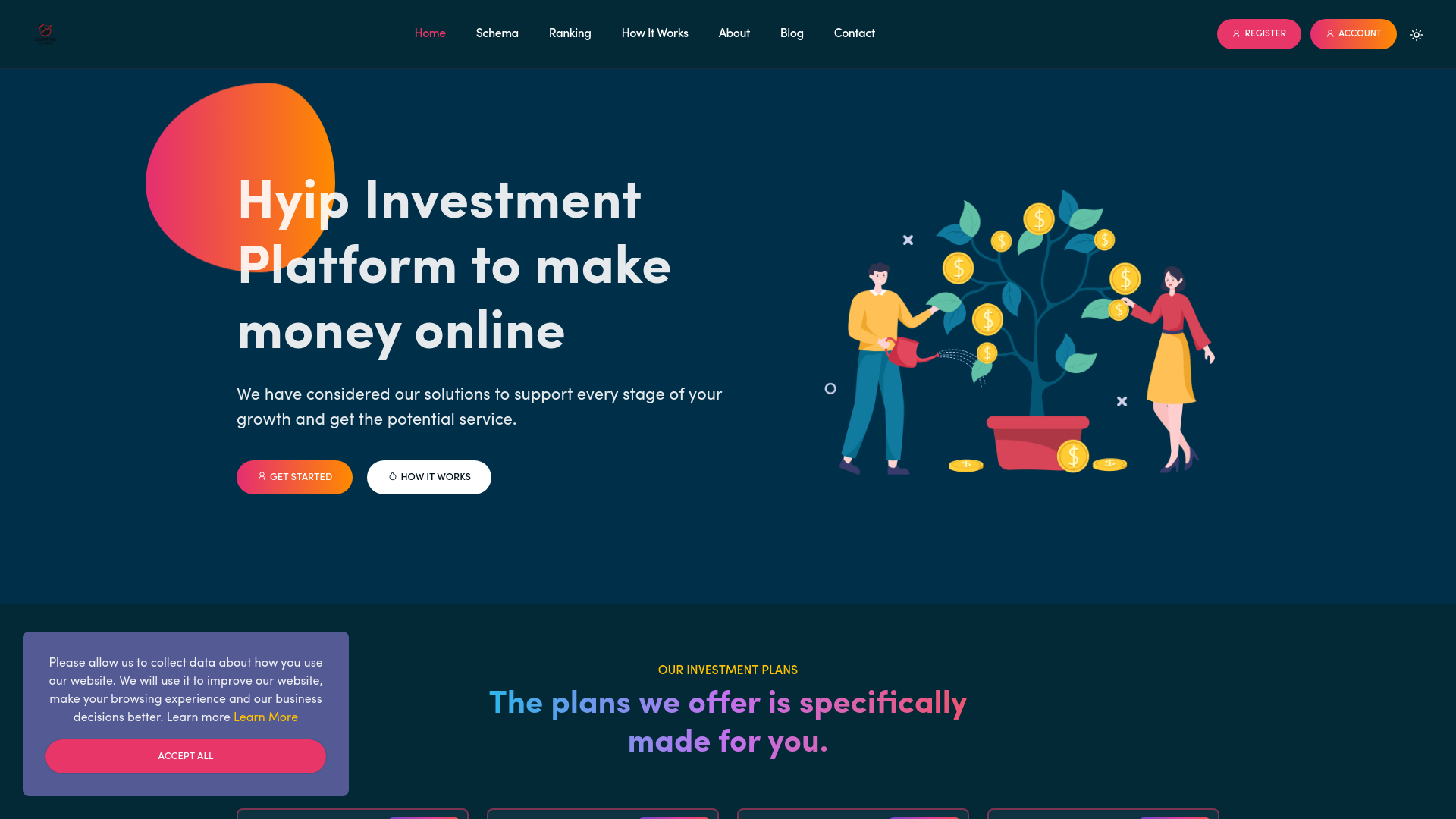 website screenshot of http://www.account.ecomine-global.com/
