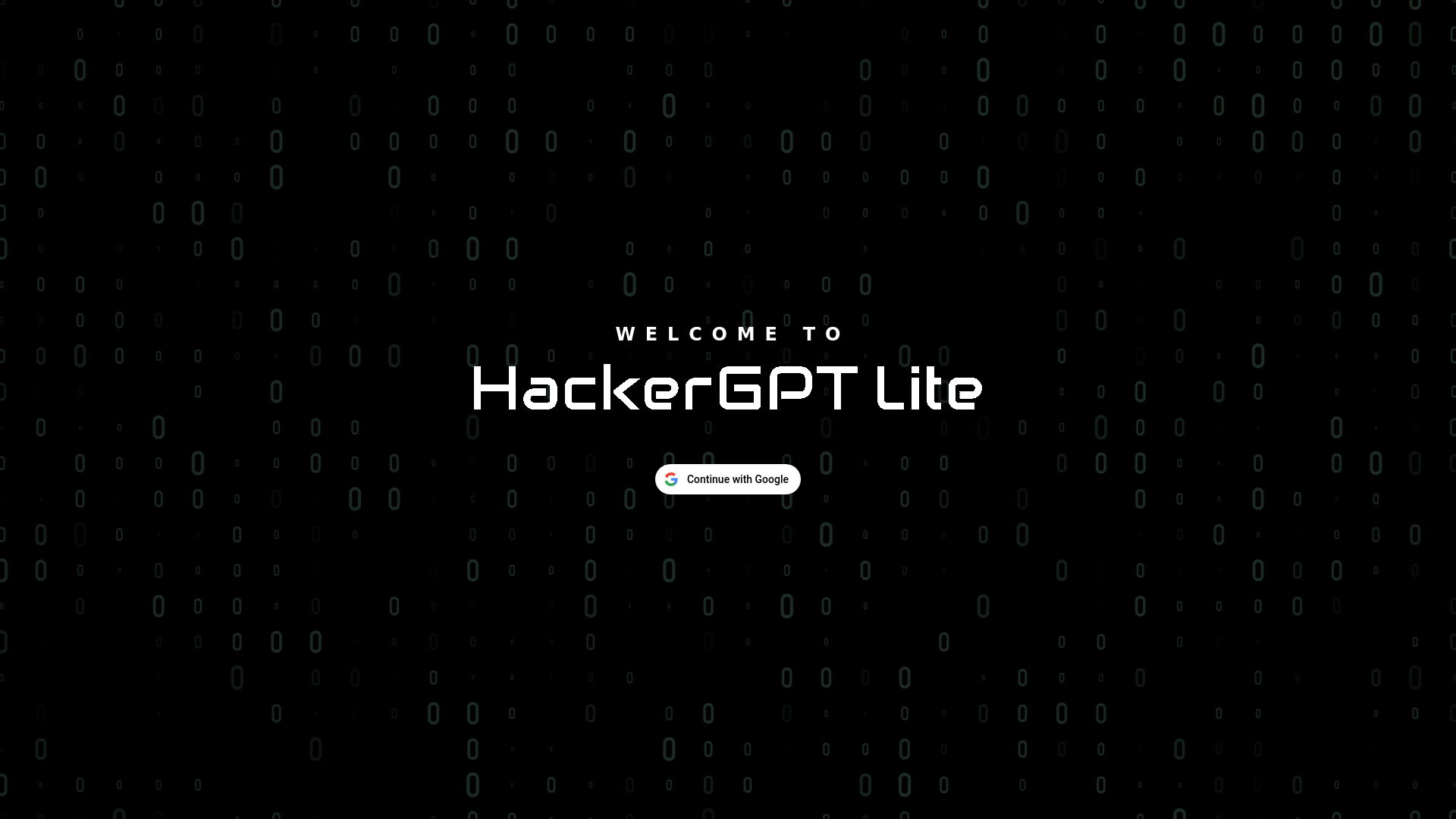 website screenshot of https://hackergpt.app/