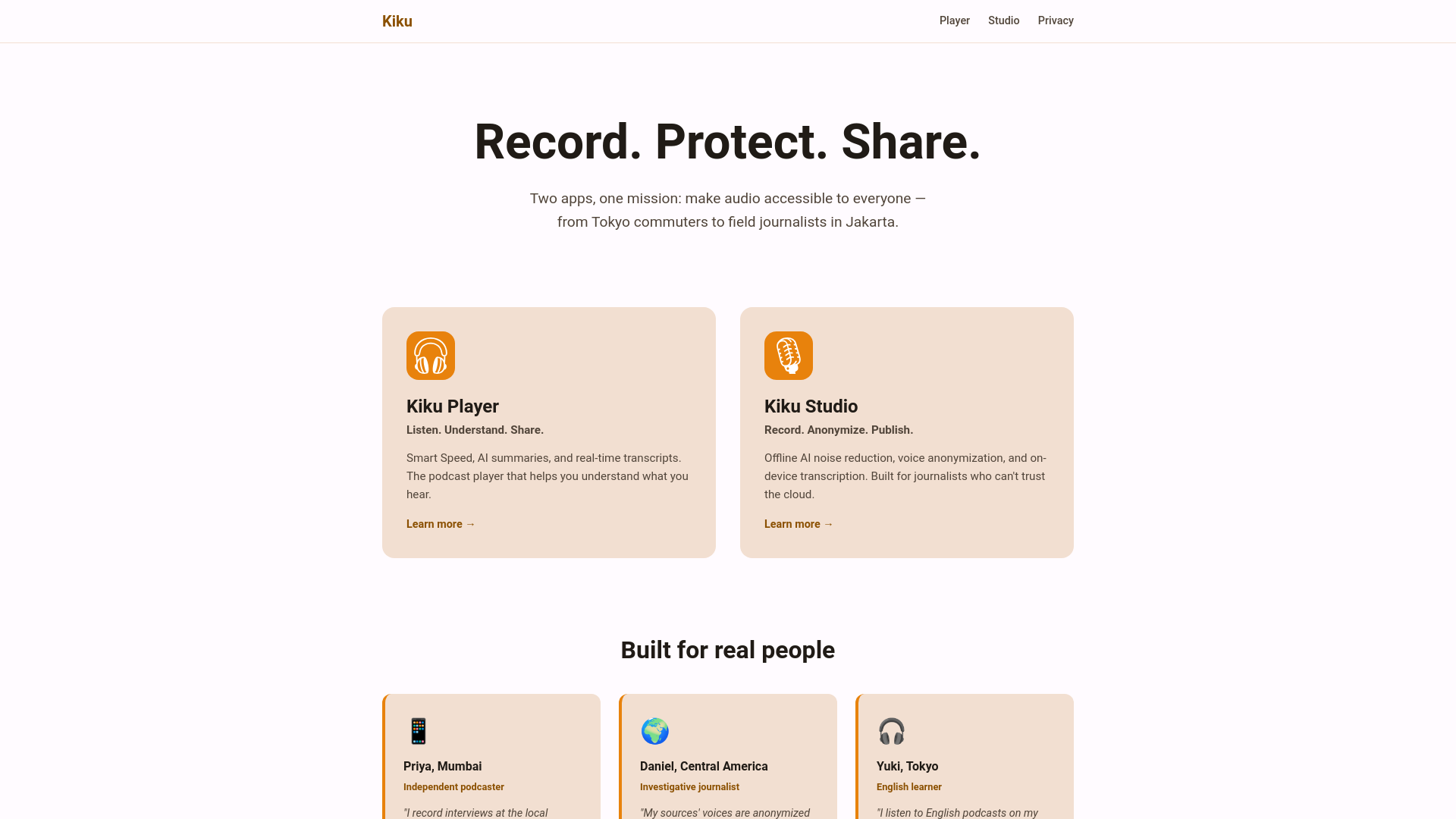 website screenshot of https://kiku-app-com.pages.dev/