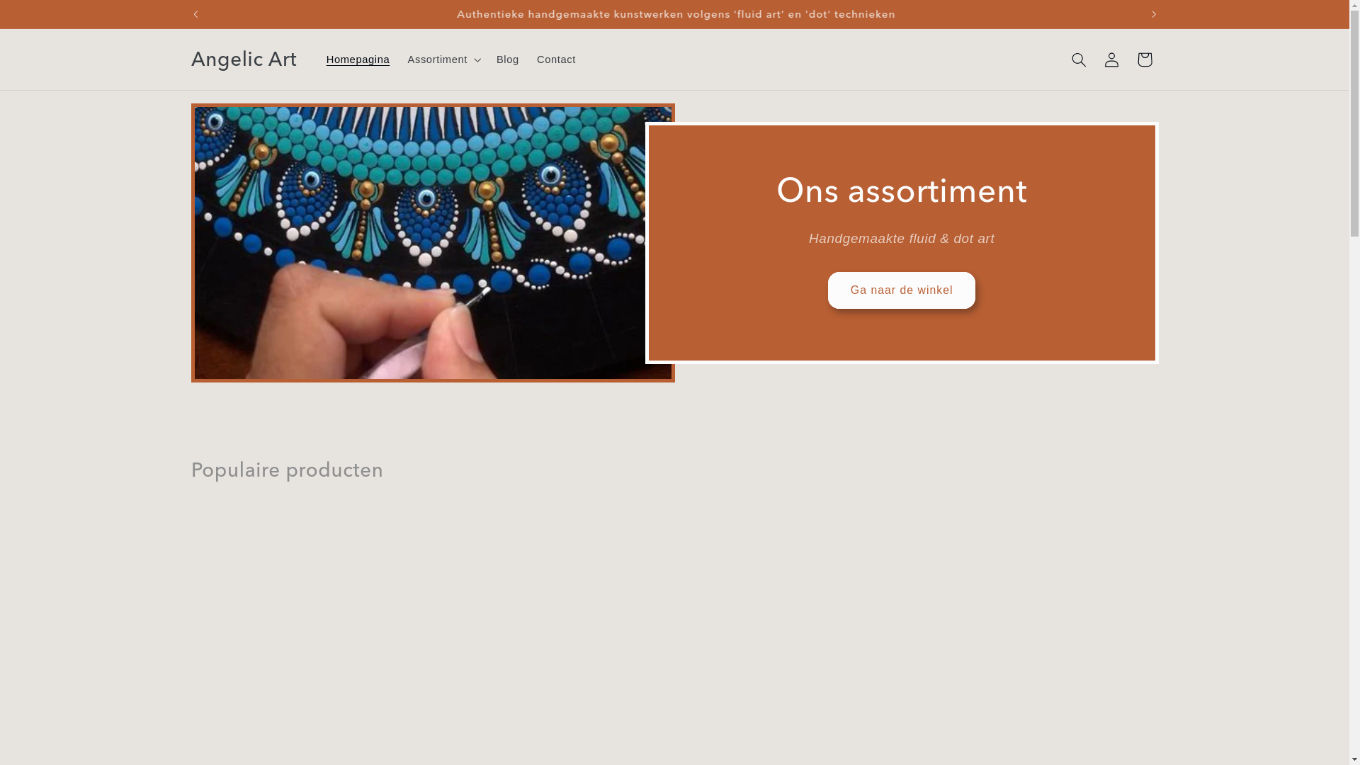 website screenshot of https://angelicart.nl/