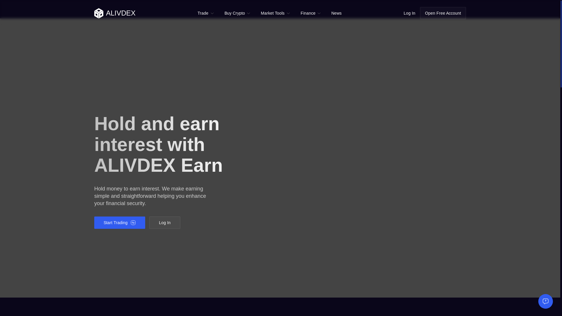 website screenshot of https://alivdex.com/